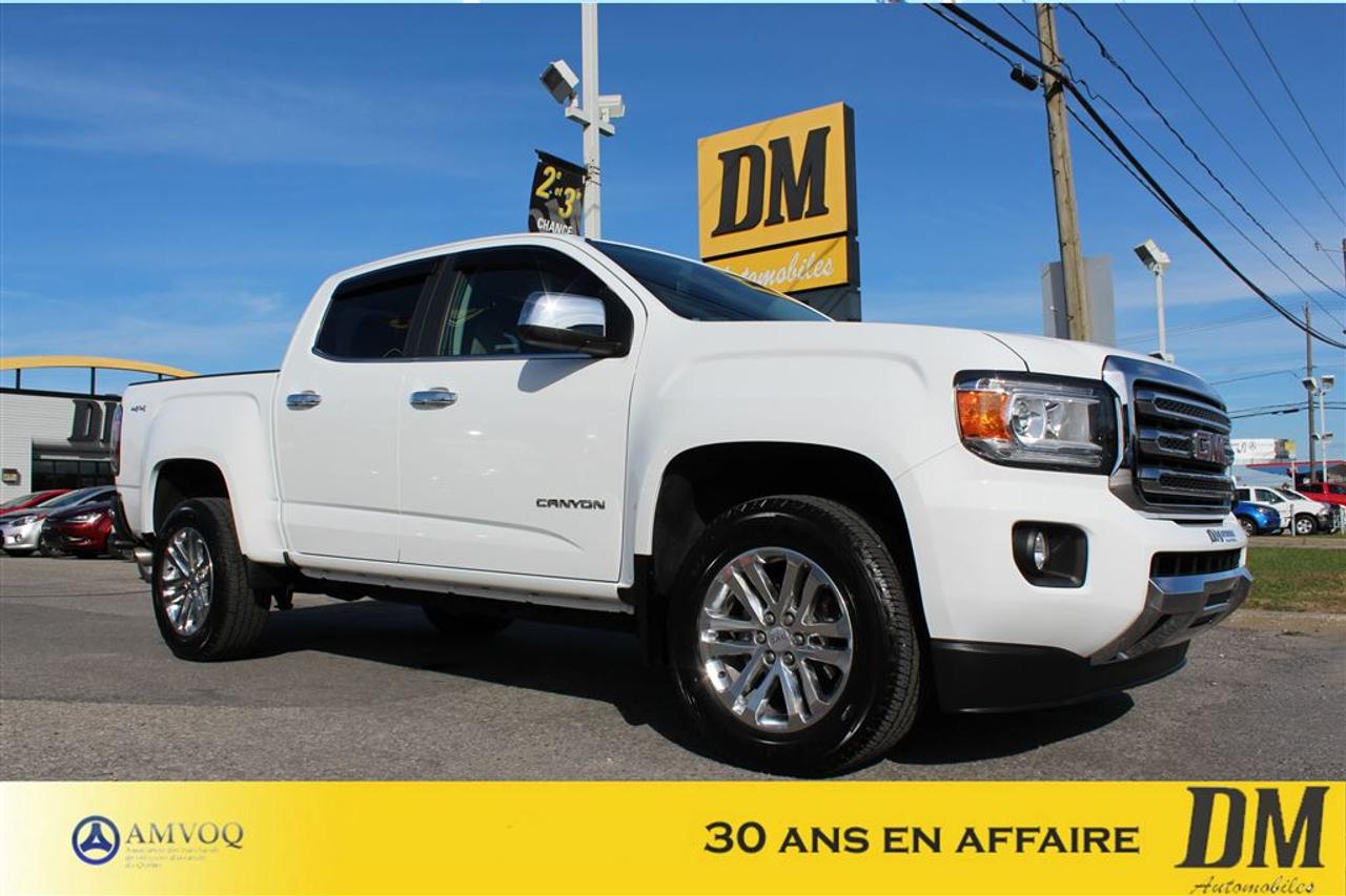 <a href=https://www.dmautos.ca/occasion/GMC-Canyon-2016.html>https://www.dmautos.ca/occasion/GMC-Canyon-2016.html</a>

*** AUCUN FRAIS ADDITIONNEL *** V6 CAMÉRA DE RECUL , ENSEMBLE DE MAGS 18 POLI, ALERTE DE PREVENTION COLLISION, AVERTISSEUR DE SORTIE DE VOIE, RADIO XM, SIÈGE ÉLECTRIQUE, BLUETOOTH, CLIMATISEUR, PHARE ANTIBROUILLARD, RÉGULATEUR DE VITESSES AUTOMATIQUE ET BIEN PLUS ENCORE...  Pourquoi choisir DM Automobiles :    - Plus de 29 ans en affaires  - 150 véhicules presque neufs en inventaire  - Rapport CARPROOF  - Financement facile au meilleur taux du marché  - Service après-vente hors pair  - $$$$ Maximum pour votre échange $$$$