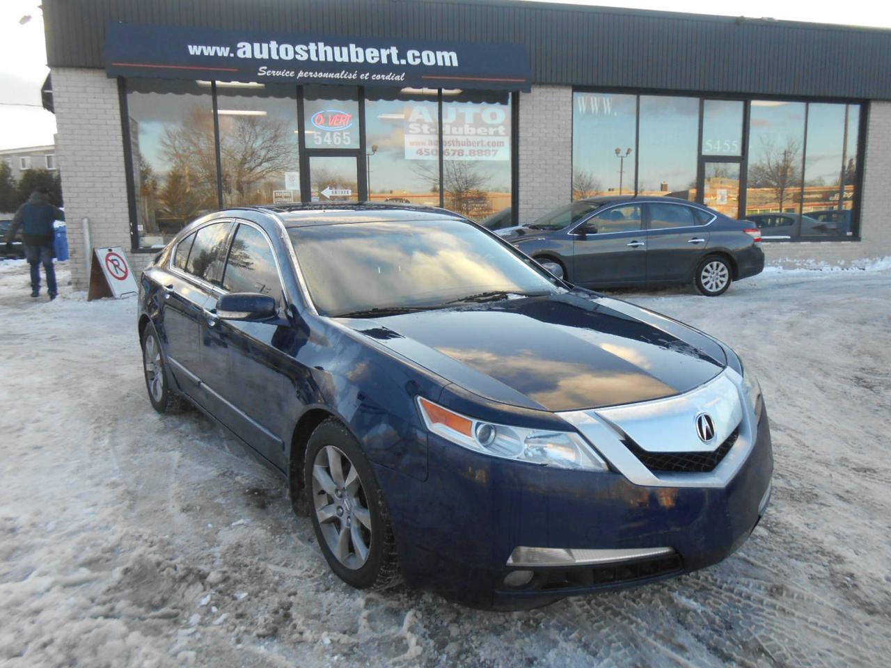 <a href=https://www.autosthubert.com/occasion/Acura-TL-2009.html>https://www.autosthubert.com/occasion/Acura-TL-2009.html</a>

VÉHICULE SITUÉ AU 3500 MONTÉE ST-HUBERT, SAINT-HUBERT, J3Y4J5, 450-812-2251. FINANCEMENT DISPONIBLE @ PARTIR DE 102$ PAR SEMAINE.
ACURA TL 2009, TRANSMISSION AUTOMATIQUEM 187 000 KM CERTIFIÉ, MOTEUR 6 CYLINDRES 3.5 LITRES PUISSANT ET ROBUSTE. VÉHICULE TOUT ÉQUIPÉ AVEC GROUPE ÉLECTRIQUES COMPLET, AIR CLIMATISÉ ET CHAUFFAGE AUTOMATIQUE A DEUX ZONES, NAVIGATION/GPS, TOIT OUVRANT, INTÉRIEUR EN CUIR, CRUISE CONTROL, VOLANT MULTIFONCTIONS ET INCLINABLE, BLUETOOTH,  RADIO AM/FM/CD/AUXILIAIRE/USB, SIÈGES AVANTS CHAUFFANTS ET A RÉGLAGE ÉLECTRIQUE AVEC MÉMOIRE DE POSITION, ORDINATEUR DE BORD, CAMÉRA DE RECUL, CLÉ INTELLIGENTE, DÉMARRAGE PUSH-BUTTON, BIEN CHAUSSÉ SUR 4 BONS PNEUS MONTÉS SUR MAGS DORIGINE , PHARES ANTIBROUILLARD, VITRES TEINTÉS ET BIEN PLUS!!  PROFITEZ DE NOTRE FINANCEMENT CLÉ EN MAIN AVEC UN TAUX À PARTIR DE 4.9%. FINANCEMENT MAISON DISPONIBLE APPROUVÉ A 100%, AUCUN CAS REFUSÉ! NOUS OFFRONS LES MEILLEURS PRODUITS DE FINANCEMENT, NOUS AVONS UN APPROVISIONNEMENT EXCLUSIF AUPRÈS DES CONCESSIONNAIRES ET NOUS OFFRONS LES MEILLEURS PRIX DU MARCHÉ ! OUVERT 7 JOURS SEMAINE. POSSIBILITÉ d ÉCHANGE ET PLUS ENCORE ! FINANCEMENT 1RE 2E ET 3E CHANCE AU CRÉDIT WWW.AUTOSTHUBERT.COM POUR VOIR TOUS LES VÉHICULES EN INVENTAIRE. 2 CONCESSIONNAIRES SUR LA RIVE-SUD DE MONTREAL 800631 PL