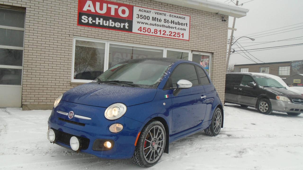 <a href=https://www.autosthubert.com/occasion/Fiat-500-2012.html>https://www.autosthubert.com/occasion/Fiat-500-2012.html</a>

VÉHICULE SITUÉ AU 5465 BOUL. COUSINEAU, SAINT-HUBERT, J3Y 3L1 450-678-8887 FINANCEMENT DISPONIBLE @ PARTIR DE 34$/SEMAINE.
FIAT 500 SPORT  2012, TRANSMISSION MANUELLE, 89 000 KM CERTIFIÉ, MOTEUR 4 CYLINDRES 1.4 LITRES FIABLE ET ÉCONOMIQUE. VÉHICULE TOUT ÉQUIPÉ AVEC VITRES PORTES ET MIROIRS ÉLECTRIQUE, AIR CLIMATISÉ, TOIT OUVRANT,RÉGULATEUR DE VITESSE, , SIÈGES EN CUIR ET CHAUFFANTS, SONAR DE RECUL, BLUETOOTH, RADIO AM/FM/CD, VOLANT MULTIFONCTIONS ET AJUSTABLE, BIEN CHAUSSÉ SUR 4 BON PNEUS SUR MAGS ,PHARES ANTIBROUILLARD, VITRES TEINTÉS ET BIEN PLUS! UNE OFFRE A NE PAS MANQUER !!! PROFITEZ DE NOTRE FINANCEMENT CLÉ EN MAIN AVEC UN TAUX À PARTIR DE 4.9%. FINANCEMENT MAISON DISPONIBLE APPROUVÉ A 100%, AUCUN CAS REFUSÉ! NOUS OFFRONS LES MEILLEURS PRODUITS DE FINANCEMENT, AVONS UN APPROVISIONNEMENT EXCLUSIF AUPRÈS DES CONCESSIONNAIRES ET OFFRONS LES MEILLEURS PRIX DU MARCHÉ ! OUVERT 7 JOURS SEMAINE. POSSIBILITÉ d ÉCHANGE ET PLUS ENCORE ! FINANCEMENT 1RE 2E ET 3E CHANCE AU CRÉDIT WWW.AUTOSTHUBERT.COM POUR VOIR TOUS LES VÉHICULES EN INVENTAIRE. 2 CONCESSIONNAIRES SUR LA RIVE-SUD DE MONTREAL. 122523 VK