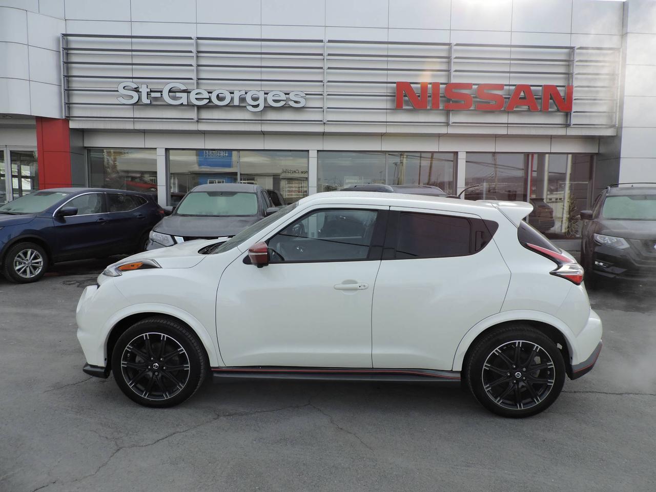 <a href=https://www.stgnissan.com/occasion/Nissan-Juke-2016.html>https://www.stgnissan.com/occasion/Nissan-Juke-2016.html</a>

Certifié / Nismo AWD / Navigation / Bluetooth / Climatiseur 2 zones / Régulateur de vitesse / Sieges chauffant / Groupe électrique et beaucoup plus 
Rapport Dhistorique CarProof disponible !
Financement et immatriculation disponible sur place !
Maintenant contactez nous sans frais au 1866 228 9700
OU
Venez nous voir au 
550 90 ieme rue St-Georges G5Y  3L2
St-Georgrs Nissan une histoire de service !