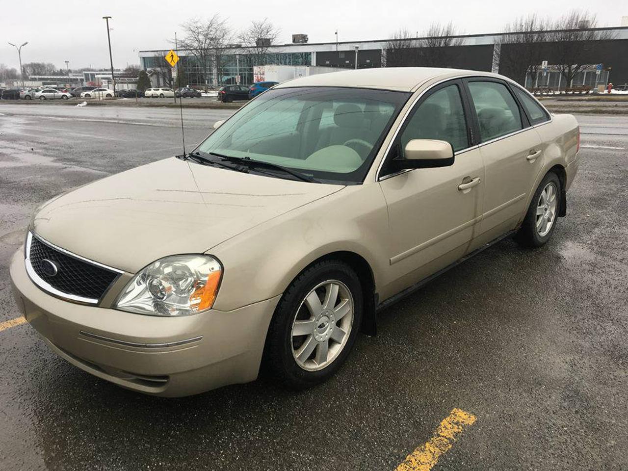 <a href=https://www.autoaubaine.com/Ford-Five Hundred-c7008113.html>https://www.autoaubaine.com/Ford-Five Hundred-c7008113.html</a>

Ford Five Hundred 2005 Automatique en bonne condition avec SEULEMENT 160,200KM CERTIFIÉ! Mécanique en excellente condition, aucun check engine allumé, pare-brise intact, direction solide et bons freins. Très bien équipé avec: MAGS, AIR CLIMATISÉ, VITRES PORTES MIROIRS ÉLECTRIQUES, RÉGULATEUR DE VITESSE (CRUISE CONTROL), VOLANT AJUSTABLE, MAGS, DÉVEROUILLAGE À DISTANCE, ATTACHE REMORQUE (HITCH) ET PLUS! TRÈS BON ACHAT POUR MOINS DE 2000$! **PAIEMENT VISA / MASTERCARD / DÉBIT ACCEPTÉ** POUR VOIR NOTRE INVENTAIRE COMPLET: WWW.CREDITAUTOSPLUS.COM OU CONTACTEZ-NOUS PAR TÉLÉPHONE / MESSAGE TEXTE EN TOUT TEMPS AU (514)462-8911.