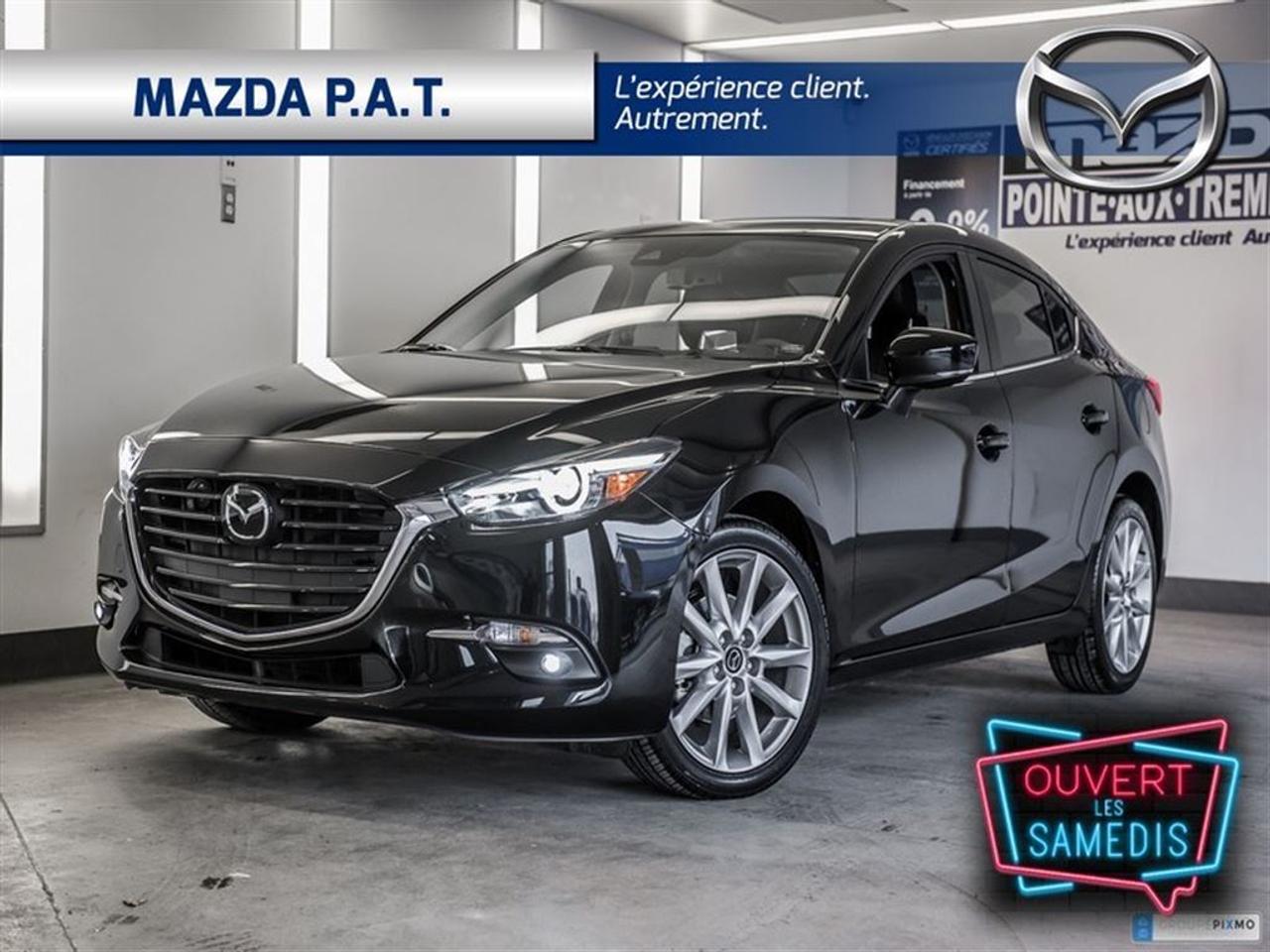 <a href=https://www.mazdapat.com/occasion/Mazda-3-2017.html>https://www.mazdapat.com/occasion/Mazda-3-2017.html</a>

systeme de navigation+cuir+toit ouvrant+bluetooth+sièges chauffants+régulateur de vitesse+climatisation 2 zones+camera recule+sièges électriques+phares automatique aux xénons et plus !!!    MAINTENANT OUVERT LE SAMEDI !!!Mazda Pointe-aux-Trembles: Votre concessionnaire de choix pour un véhicule neuf ou doccasion. Financement à partir de 0% pour un véhicule doccasion certifié de marque Mazda seulement. Financement 1-2-3e chance au crédit disponible. Meilleurs taux de lindustrie Venez voir pourquoi nous sommes votre référence automobile dans lEst de Montréal.     Faites un essai routier dès aujourdhui de votre prochain véhicule acheté chez Mazda Pointe-aux-Trembles.      navigation system + leather + sunroof + bluetooth + heated seats + cruise control + air conditioning 2 zones + camera recedes + electric seats + Xenon automatic headlights and more !!!    Mazda Pointe-aux-Trembles: Your dealer of choice for a new or used vehicle. Financing from 0% for a Mazda-certified used car only. Financing 1-2-3th chance at available credit. Best rates in the industry Come see why we are your automotive reference in East Montreal.    Take a test drive today on your next vehicle purchased from Mazda Pointe-aux-Trembles.