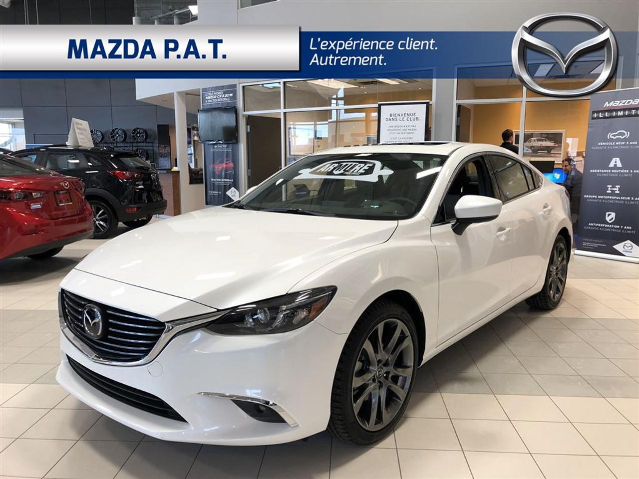 <a href=https://www.mazdapat.com/occasion/Mazda-6-2017.html>https://www.mazdapat.com/occasion/Mazda-6-2017.html</a>

****VÉHICULE NEUF DISPONIBLE EN INVENTAIRE***    CONTACTER FRÉDÉRIC DELANEY CONSEILLER AUX VENTES    Roues de 19 po en alliage au fini gris fusil lustré    Chaîne audio BoseMD avec 11 haut-parleurs    Phares à DEL avec éclairage signature    Fonction de mémorisation du siège conducteur (2 réglages)    Siège passager à 6 réglages électriques    Phares antibrouillard à DEL    Éclairage distinctif de la calandre    Écran couleur de conduite active    Système déclairage avant adaptatif avec auto-nivellement des phares    Rétroviseur antiéblouissement côté conducteur    Rétroviseur intérieur anti-éblouissement automatique avec système HomeLinkMD    Système didentification des panneaux de signalisation  FRÉDÉRIC DELANEY  CONSEILLER AUX VENTES  MAZDA POINTES-AUX-TREMBLES   12277 MÉTROPOLITAIN EST, MONTREAL  514-645-1694  fdelaney@mazdapat.com