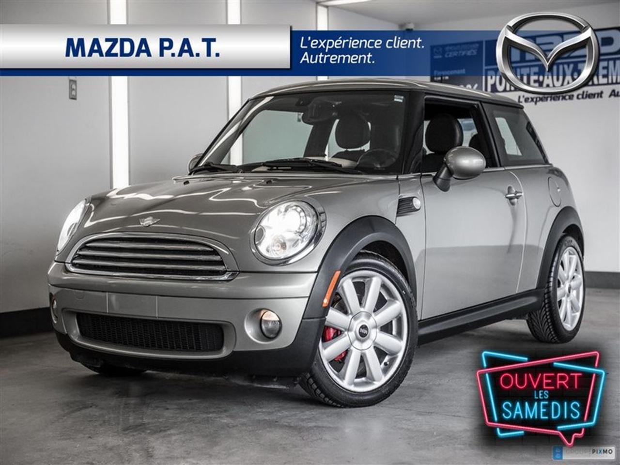 <a href=https://www.mazdapat.com/occasion/Mini-Cooper-2007.html>https://www.mazdapat.com/occasion/Mini-Cooper-2007.html</a>

cuir+toit ouvrant+bluetooth+sièges chauffants+régulateur de vitesse+climatisation+phares automatique et plus !!!    MAINTENANT OUVERT LE SAMEDI !!!Mazda Pointe-aux-Trembles: Votre concessionnaire de choix pour un véhicule neuf ou doccasion. Financement à partir de 0% pour un véhicule doccasion certifié de marque Mazda seulement. Financement 1-2-3e chance au crédit disponible. Meilleurs taux de lindustrie.     Venez voir pourquoi nous sommes votre référence automobile dans lEst de Montréal.     Faites un essai routier dès aujourdhui de votre prochain véhicule acheté chez Mazda Pointe-aux-Trembles.    leather + sunroof + bluetooth + heated seats + cruise control + air conditioning + automatic headlights and more !!!    Mazda Pointe-aux-Trembles: Your dealer of choice for a new or used vehicle. Financing from 0% for a Mazda-certified used car only. Financing 1-2-3th chance at available credit. Best rates in the industry.    Come see why we are your automotive reference in East Montreal.    Take a test drive today on your next vehicle purchased from Mazda Pointe-aux-Trembles.