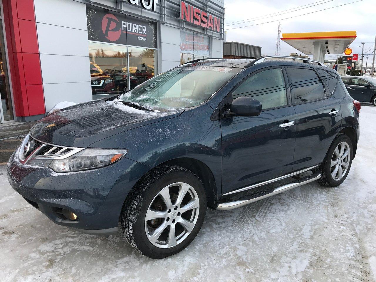 <a href=https://www.valdornissan.com/occasion/Nissan-Murano-2014.html>https://www.valdornissan.com/occasion/Nissan-Murano-2014.html</a>

Nissan Murano Platine V?hicule de luxe 2014Régulateur de vitesse, Essuie-glaces intermittents, Anti-démarreur, Freins ABS, Contrôle de stabilité, Coussin gonflable conducteur, Coussins gonflables latéraux, Lecteur CD, Lecteur MP3, Volant ajustable, Tapis protecteurs, Rétroviseur électrique, Direction assistée, Rétroviseurs chauffants, Coussins gonflables arrière pour la tête, Siège conducteur - soutien lombaire, Démarrage sans clé, Freins à disque, Antipatinage, Phares antibrouillards, Verrous de sécurité pour enfants, Système de surveillance de la pression des pneus, Sièges baquets, Cache bagages, Aluminium, Climatisation