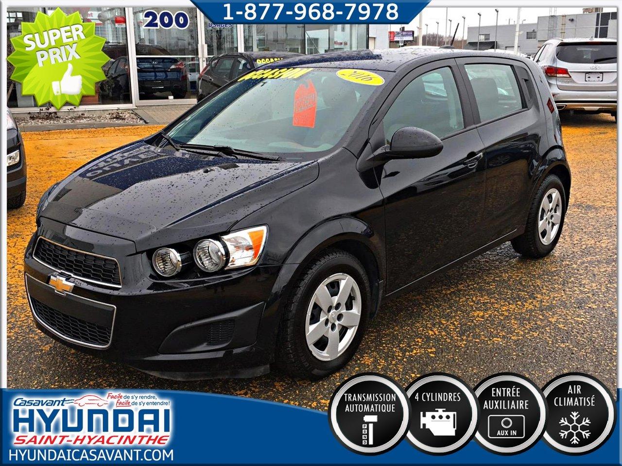 Used 2016 Chevrolet Sonic Ls Gar for sale in St-Hyacinthe, QC