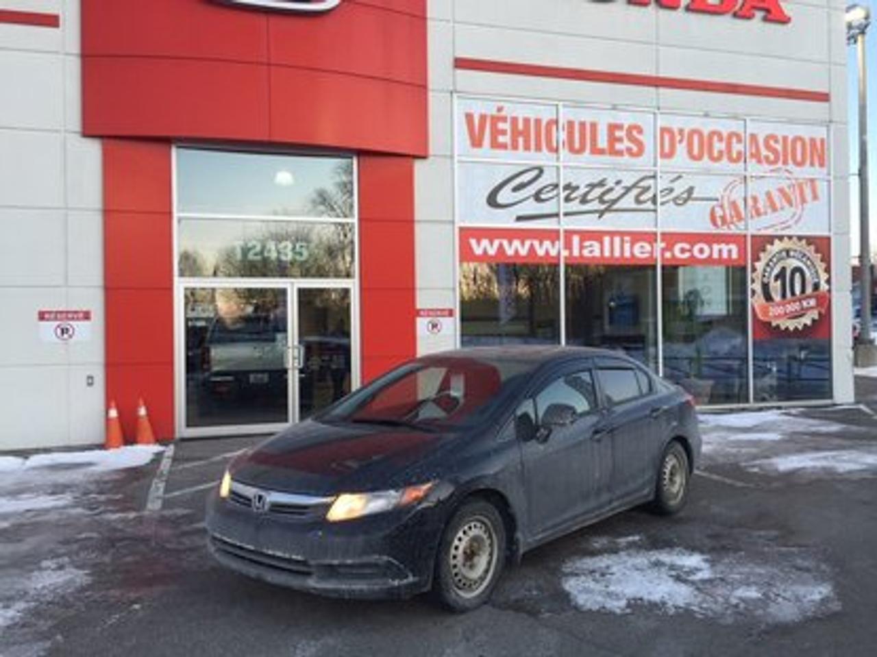 <a href=https://www.autoaubaine.com/Honda-Civic-c7005682.html>https://www.autoaubaine.com/Honda-Civic-c7005682.html</a>

Honda Civic EX + GARANTIE 10 ANS OU 200 000 KM TOIT OUVRANT , JANTES , PNEUS HIVER SUR RIMS + JANTES + PNEUS ?T? 2012Régulateur de vitesse, Toit ouvrant, Essuie-glaces intermittents, Anti-démarreur, Freins ABS, Contrôle de stabilité, Coussin gonflable conducteur, Coussins gonflables latéraux, Lecteur CD, Lecteur MP3, Lampes de lecture arrière, Volant ajustable, Moonroof, Tapis protecteurs, Tout équipé, Volant gainé de cuir, Phares automatiques, Rétroviseur électrique, Direction assistée, Rétroviseurs chauffants, Coussins gonflables arrière pour la tête, Sièges tissu, Freins à disque, Antipatinage, Verrous de sécurité pour enfants, Sièges baquets, Technologie Bluetooth intégrée, Aluminium, Climatisation