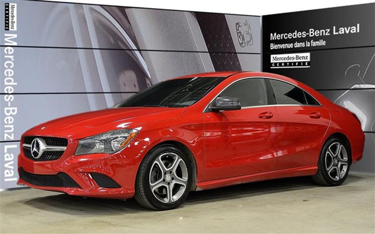 <a href=https://www.mercedes-benzlaval.com/occasion/MercedesBenz-CLA250-2014.html>https://www.mercedes-benzlaval.com/occasion/MercedesBenz-CLA250-2014.html</a>

CERTIFIE!CLA250 COUPE, ROUGE JUPITER, CAMERA DE RECUL, SIEGES AVANT CHAUFFANTS, CLIMATISATION AUTOMATIQUE, ENSEMBLE RETROVISEUR.Cette 2014 CLA250 COUPE vous offre toutes ces options en plus des équipements de mise de Mercedes-Benz! Cette voiture Certifiée vous est offerte à partir de 0.9% dintérêt et une protection étoile de 2 ans/120,000km doit être vu en personne! Venez chez Mercedes-Benz de Laval dès aujourdhui pour un essai routier!