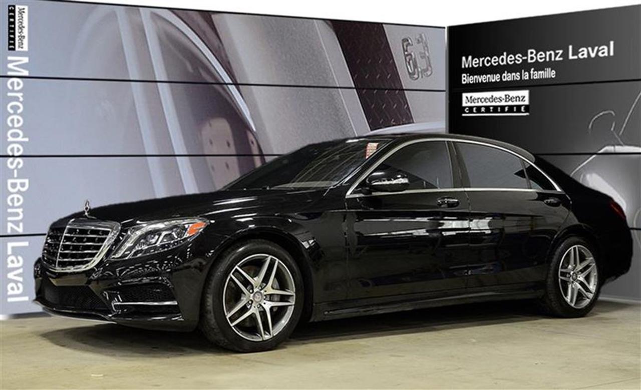 <a href=https://www.mercedes-benzlaval.com/occasion/MercedesBenz-S550-2015.html>https://www.mercedes-benzlaval.com/occasion/MercedesBenz-S550-2015.html</a>

CERTIFIE! S550 LONG WHEEL BASE, 4MATIC, SPORT AMG, SIEGES AVANT CLIMAT-CONFORT ET MULTICONTOURS, CAPITONNAGE EN CUIR, PEINTURE METALLISEE, ASSISTANCE VISIBILITE DE NUIT, SYSTEME AUDIO BURMESTER, SPLITVIEW, ENSEMBLE LEQUIBRE DE LAIR, CAMERA A 360 DEGRES. Cette 2015 S550 4MATIC Long Wheel Base vous offre toutes ces options en plus des équipements de mise de Mercedes-Benz! Cette voiture Certifiée vous est offerte à partir de 0.9% dintérêt et une protection étoile de 2 ans/120,000km doit être vu en personne! Venez chez Mercedes-Benz de Laval dès aujourdhui pour un essai routier!