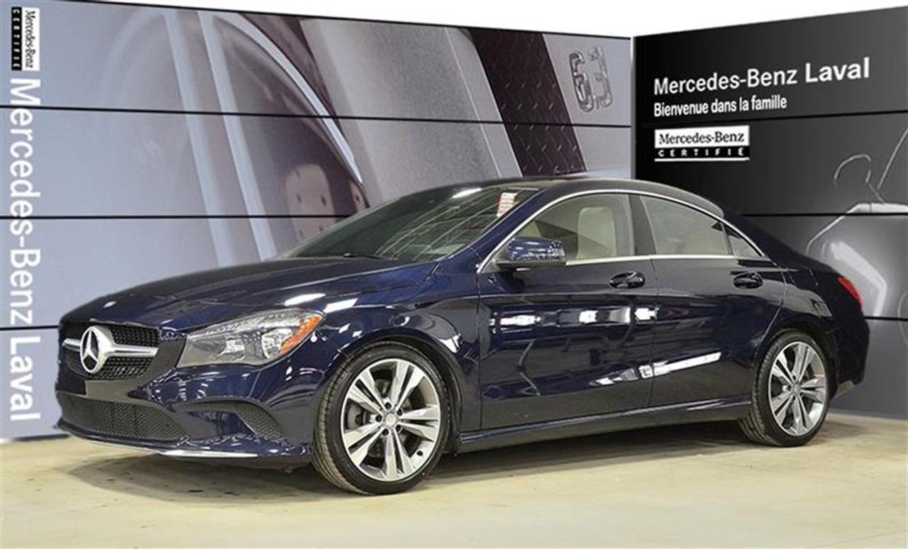 <a href=https://www.mercedes-benzlaval.com/occasion/MercedesBenz-CLA250-2017.html>https://www.mercedes-benzlaval.com/occasion/MercedesBenz-CLA250-2017.html</a>

CLA250 4MATIC COUPE, PEINTURE METALLISEE, TOIT PANORAMIQUE, CAMERA DE RECUL, SURVEILLANCE DANGLE MORT, JANTES 18 POUCES, INTEGRATION TELEPHONE INTELLIGENT.Cette 2017 CLA250 4MATIC vous offre toutes ces options en plus des equipements de mise de Mercedes-Benz! Cette voiture vous est offerte a partir de 2.9% dinteret et doit etre vu en personne! Venez chez Mercedes-Benz de Laval des aujourdhui pour un essai routier!
