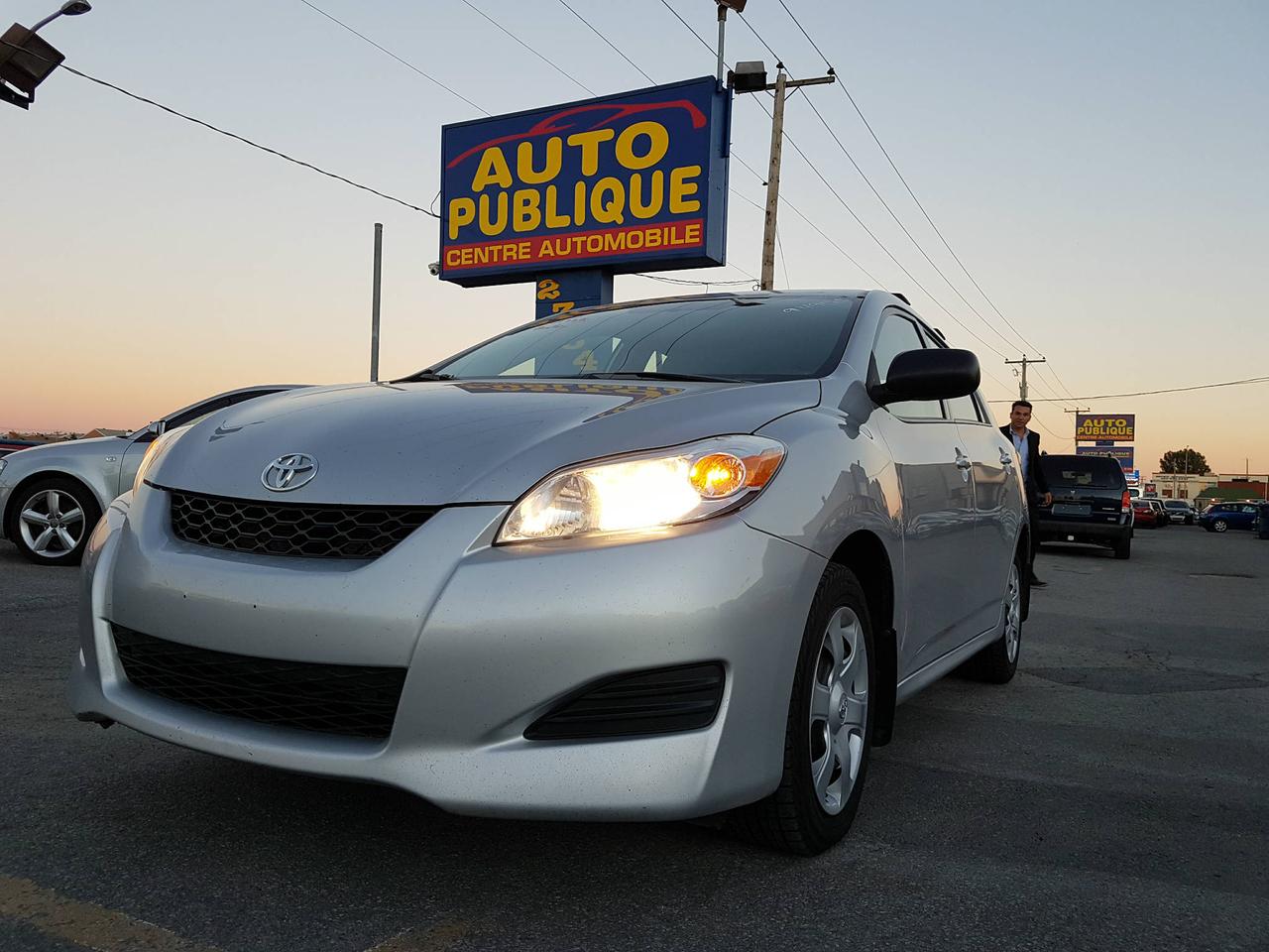 <a href=https://www.autopublique.ca/occasion/Toyota-Matrix-2010.html>https://www.autopublique.ca/occasion/Toyota-Matrix-2010.html</a>

PRIX LIQUIDATION HIVERNALE !!!
Toyota Matrix AWD 2010, 145,000km Groupe electrique, traction intégrale, air climatisé, tout équipé, cruise controle et encore plus ! 

Notre site situé à Laval vous offre tous les soins requis pour votre nouveau véhicule sous un même toit : Mécanique  à taux réduit si vous achetez un véhicule chez nous, des rabais sur lesthétique ainsi la teinte de vitres, débosselage sans peinture, carrosserie, remplacement de pare-brise et bien plus.

Tous nos véhicules ont un rapport dinspection détaillé, sont soigneusement préparés.

Nous vous offrons le financement 1ère, 2ème et 3ème chance au crédit ainsi que la politique du meilleur prix garanti !

Osez comparer. Avant dacheter venez rencontrer notre personnel dynamique dans un environnement sans pression. Notre mission est de vous trouver le véhicule de votre choix, selon vos critères ! Si nous ne lavons pas, nous pouvons vous le trouver ! Frais de préparation en sus.

Se habla Español !