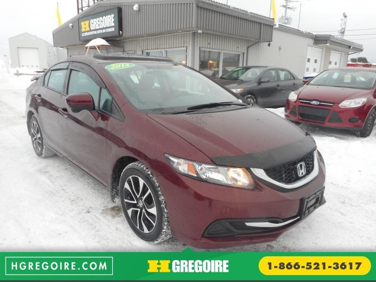 <a href=https://www.autoaubaine.com/Honda-Civic-c6991287.html>https://www.autoaubaine.com/Honda-Civic-c6991287.html</a>

Honda Civic EX 2014

Toit ouvrant, Freins ABS, Lecteur MP3, Miroirs chauffants, Volant ajustable, Ordinateur de bord, Volant gain de cuir, Antipatinage

ECONOMISER 5 865$! BAS KILOMÉTRAGE, Camera de recul, Bluetooth, Aucun frais caché, Taux dintérêt imbattable! Ouvert 7 jours. Inspection en plus de 125 points et rigoureux processus de remise à neuf. Satisfaction garantie de 3 jours ou argent remis et privilège déchange 30 jours. Obtenez le meilleur taux de financement et même une 2e ou 3e chance au crédit. Pour plus dinformation sur cette voiture et pour obtenir le rapport dhistorique CarProof gratuitement, visitez https://www.hgregoire.com/fr-stk/N0744W. *Prix du manufacturier neuf (21 860$)