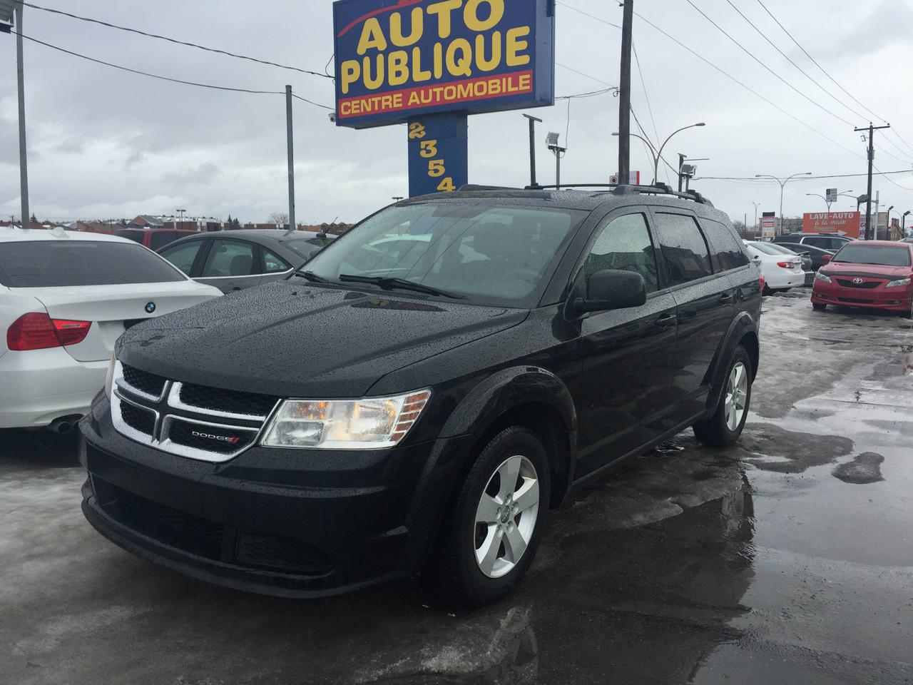 <a href=https://www.autopublique.ca/occasion/Dodge-Journey-2015.html>https://www.autopublique.ca/occasion/Dodge-Journey-2015.html</a>

DODGE JOURNEY 2015 SE PLUS *** 7 PASSAGERS *** WOW !!! Jamais accidenté (carproof a lappui)
Climatisation arriere, 7 places, automatique, mags, et beaucoup plus !

Ce vehicule est situé au 2354 Cure Labelle a Chomedey (Laval), en face du Adonis et Jean Coutu et Dollorama.

Nos sites situés à Laval et Mirabel vous offrent tous les soins requis pour votre nouveau véhicule sous un même toit : Mécanique  à taux réduit si vous achetez un véhicule chez nous, des rabais sur lesthétique ainsi la teinte de vitres, débosselage sans peinture, carrosserie, remplacement de pare-brise et bien plus.

Tous nos véhicules ont un rapport dinspection détaillé, sont soigneusement préparés.

Nous vous offrons le financement 1ère, 2ème et 3ème chance au crédit ainsi que la politique du meilleur prix garanti !
Approbation rapide par notre site web autopublique.ca ou par telephone. 1ere, 2e, 3e chance au credit. Aucun cas refusé. Dépot peut être requis dans certains cas.
Osez comparer. Avant dacheter venez rencontrer notre personnel dynamique dans un environnement sans pression. Notre mission est de vous trouver le véhicule de votre choix, selon vos critères ! Si nous ne lavons pas, nous pouvons vous le trouver ! Frais de préparation en sus
Les deux commerces étant situé sur Cure Labelle, notre accessibilité est facile et rapide.Par lautoroute 440, autoroute 640, autoroute 15 et autoroute 13. Tous les chemins mènent a Auto Publique. Avec vous, sur la route de la vie !

Nous vendons et achetons toutes les marques de vehicules, dont Audi, BMW, Chevrolet, Chrysler, Ford, GM, GMC, Hyundai, Kia, Honda, Fiat, Smart, Mercedes, Mercedes Benz, Toyota, Range Rover, Land Rover, Volvo, Volkswagen, et encore plus.

Se habla Español !