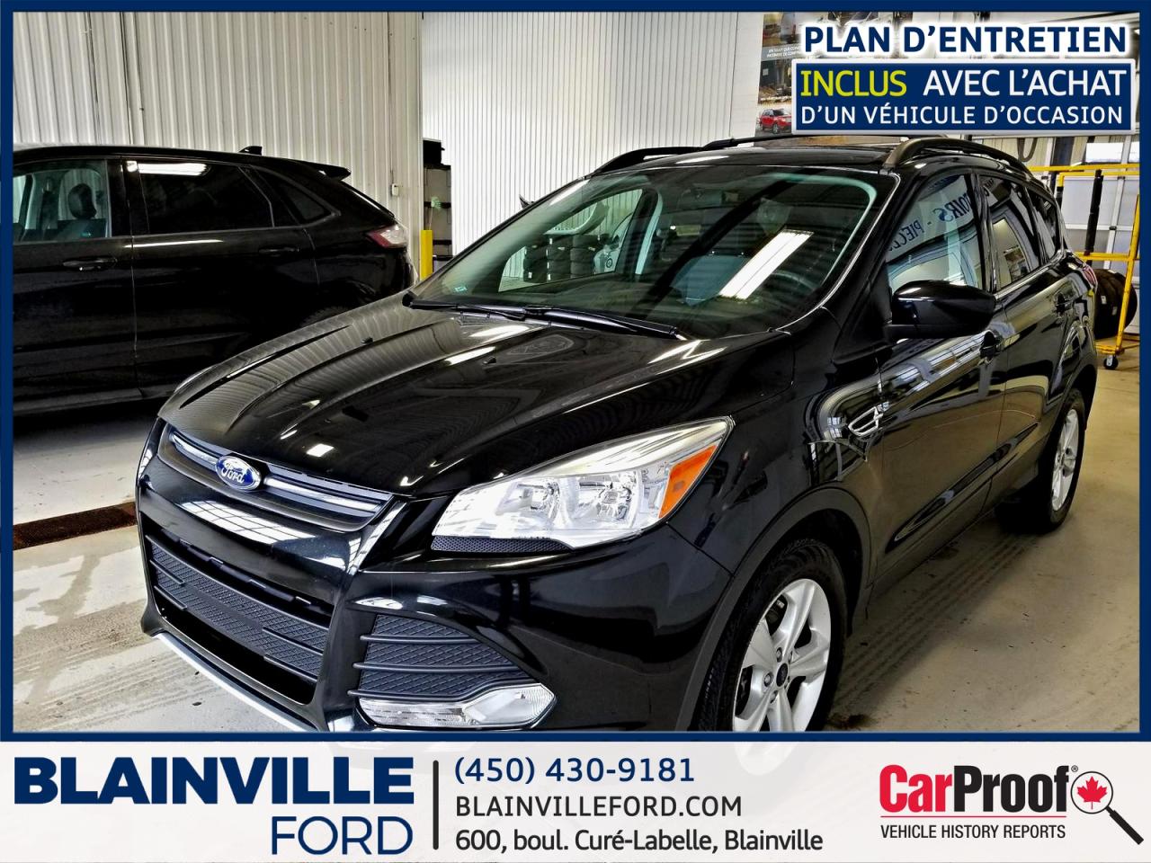 Used 2014 Ford Escape Escape SE AWD 1.6L noir, écran tactile, for sale in Blainville, QC