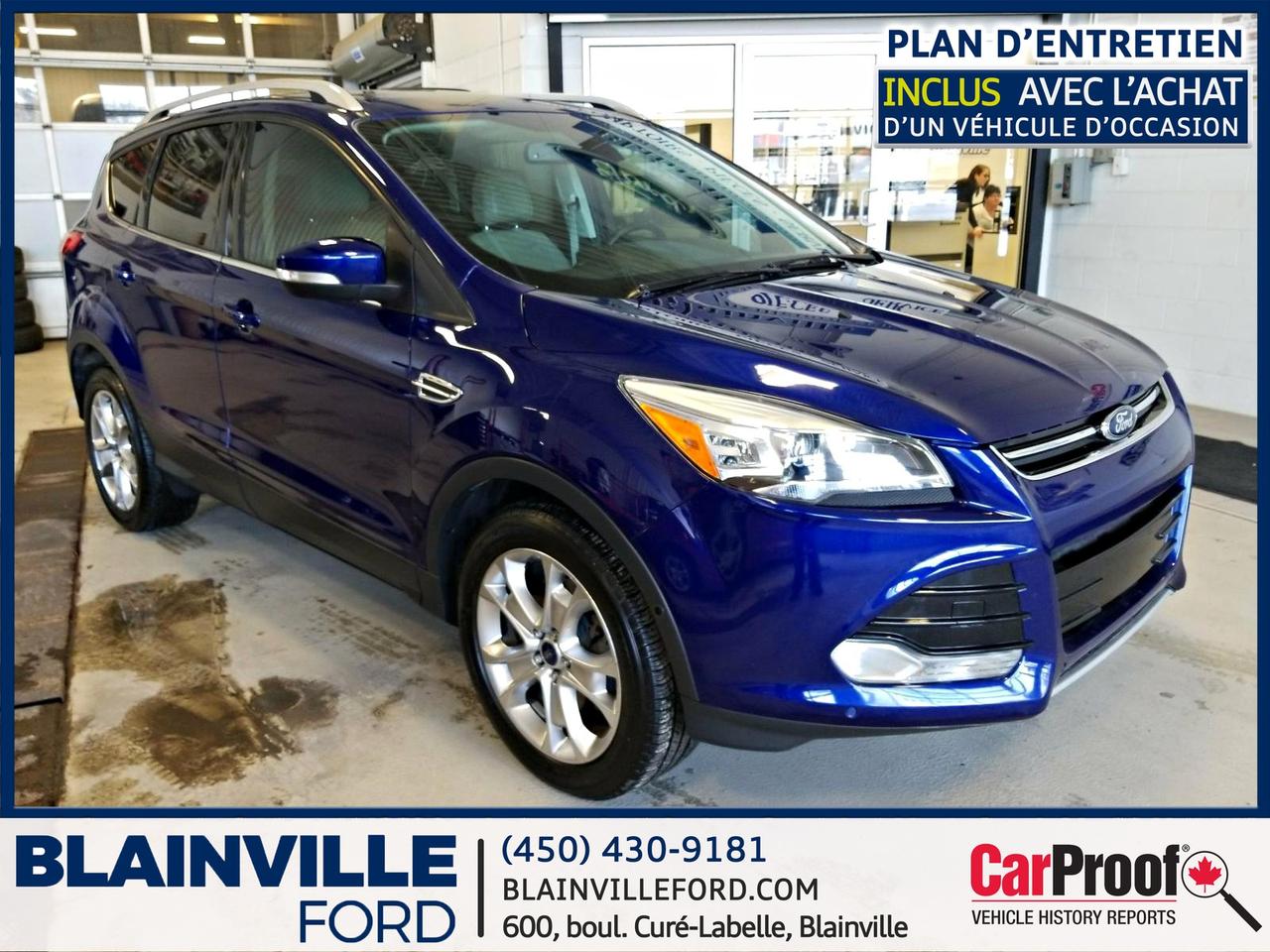 <a href=https://www.blainvilleford.com/occasion/Ford-Escape-2015.html>https://www.blainvilleford.com/occasion/Ford-Escape-2015.html</a>

Ford Escape Titanium AWD, cuir, toit ouvrant panoramique, GPS, ens. remorquage, etc.