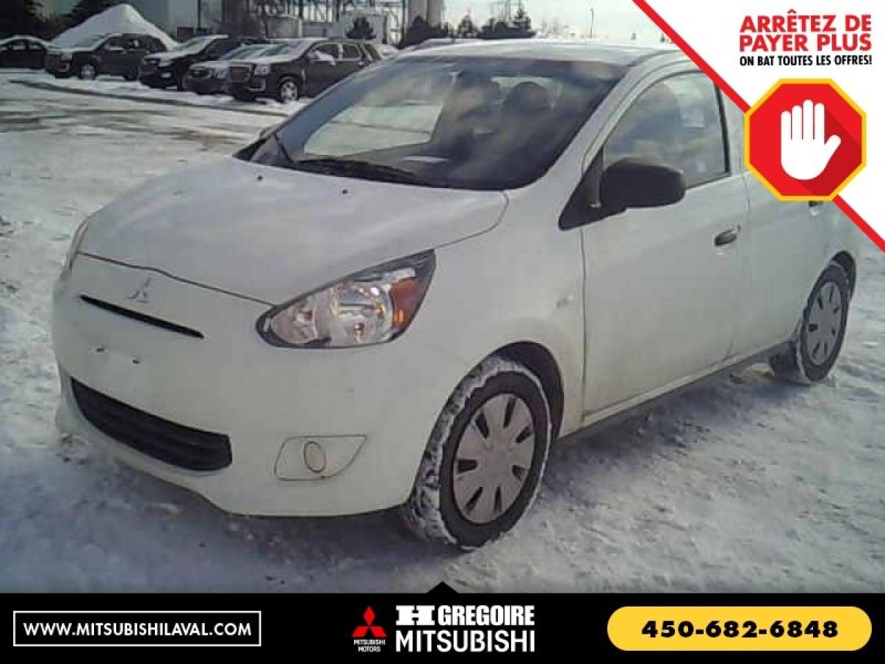 Used 2015 Mitsubishi Mirage ES A/C BLUETOOTH for sale in St-Léonard, QC