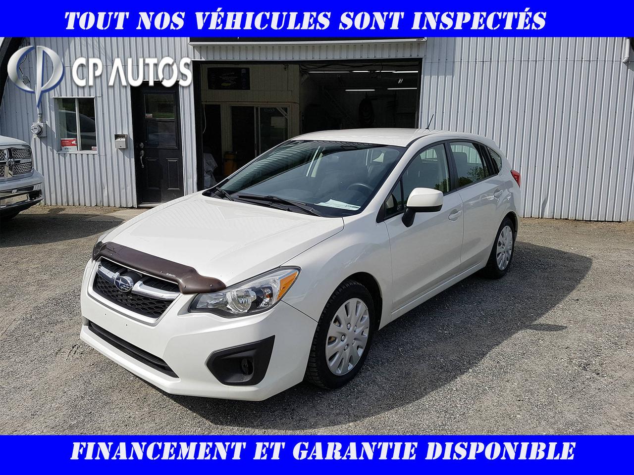<a href=https://www.cpautos.ca/occasion/Subaru-Impreza-2012.html>https://www.cpautos.ca/occasion/Subaru-Impreza-2012.html</a>

WWW.CPAUTOS.CA - FINANCEMENT 48$/SEMAINES TAXES INCLUSES - Chez C.P. Autos tous nos véhicules sont inspectés minutieusement. Nous offrons plusieurs plans de financement avantageux sur un vaste inventaire de plus de 100 véhicules de toutes marques et modèles.Une garantie avantageuse est disponible sur place, vous offrant ainsi lassurance dun véhicule doccasion sans tracas.Nous sommes constamment à la recherche de véhicules doccasion, passez nous voir nous vous offrirons une évaluation gratuite pour votre véhicule.Pour plus dinformations sur un de nos modèles, rejoignez Pierre et il se fera un plaisir de répondre à vos besoins et ainsi vous offrir un service à la hauteur de vos attentes.Merci de magasiner chez C.P Autos LA référence en véhicule doccasion dans la grande région de Québec. -- www.cpautos.ca ----96 ROUTE PRESIDENT-KENNEDY NORD VALLÉE-JONCTION G0S 3J0 À SEULEMENT 25 MINUTES DES PONTS DE QUEBEC À LA SORTIE 81 SUR LAUTOROUTE 73 - 1-855-203-1192 C.P. AUTOS-- !