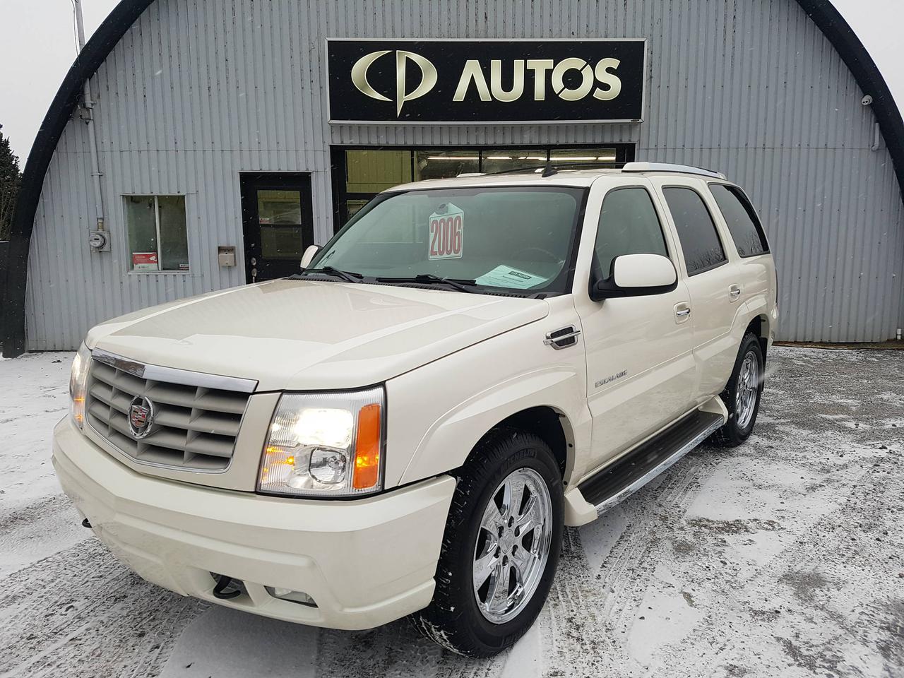 <a href=https://www.cpautos.ca/occasion/Cadillac-Escalade-2006.html>https://www.cpautos.ca/occasion/Cadillac-Escalade-2006.html</a>

WWW.CPAUTOS.CA - Chez C.P. Autos tous nos véhicules sont inspectés minutieusement. Nous offrons plusieurs plans de financement avantageux sur un vaste inventaire de plus de 100 véhicules de toutes marques et modèles.Une garantie avantageuse est disponible sur place, vous offrant ainsi lassurance dun véhicule doccasion sans tracas.Nous sommes constamment à la recherche de véhicules doccasion, passez nous voir nous vous offrirons une évaluation gratuite pour votre véhicule.Pour plus dinformations sur un de nos modèles, rejoignez Pierre et il se fera un plaisir de répondre à vos besoins et ainsi vous offrir un service à la hauteur de vos attentes.Merci de magasiner chez C.P Autos LA référence en véhicule doccasion dans la grande région de Québec. -- www.cpautos.ca ----96 ROUTE PRESIDENT-KENNEDY NORD VALLÉE-JONCTION G0S 3J0 À SEULEMENT 25 MINUTES DES PONTS DE QUEBEC À LA SORTIE 81 SUR LAUTOROUTE 73 - 1-855-203-1192 C.P. AUTOS-- !