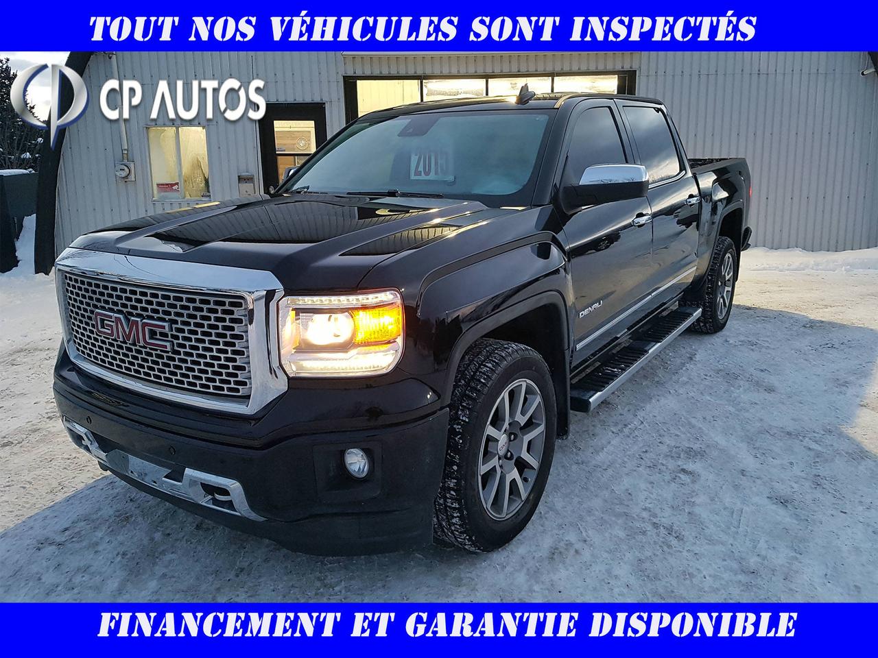 <a href=https://www.cpautos.ca/occasion/GMC-Sierra_1500-2015.html>https://www.cpautos.ca/occasion/GMC-Sierra_1500-2015.html</a>

WWW.CPAUTOS.CA - FINANCEMENT 159$/SEMAINES TAXES INCLUSES - Chez C.P. Autos tous nos véhicules sont inspectés minutieusement. Nous offrons plusieurs plans de financement avantageux sur un vaste inventaire de plus de 100 véhicules de toutes marques et modèles.Une garantie avantageuse est disponible sur place, vous offrant ainsi lassurance dun véhicule doccasion sans tracas.Nous sommes constamment à la recherche de véhicules doccasion, passez nous voir nous vous offrirons une évaluation gratuite pour votre véhicule.Pour plus dinformations sur un de nos modèles, rejoignez Pierre et il se fera un plaisir de répondre à vos besoins et ainsi vous offrir un service à la hauteur de vos attentes.Merci de magasiner chez C.P Autos LA référence en véhicule doccasion dans la grande région de Québec. -- www.cpautos.ca ----96 ROUTE PRESIDENT-KENNEDY NORD VALLÉE-JONCTION G0S 3J0 À SEULEMENT 25 MINUTES DES PONTS DE QUEBEC À LA SORTIE 81 SUR LAUTOROUTE 73 - 1-855-203-1192 C.P. AUTOS-- !