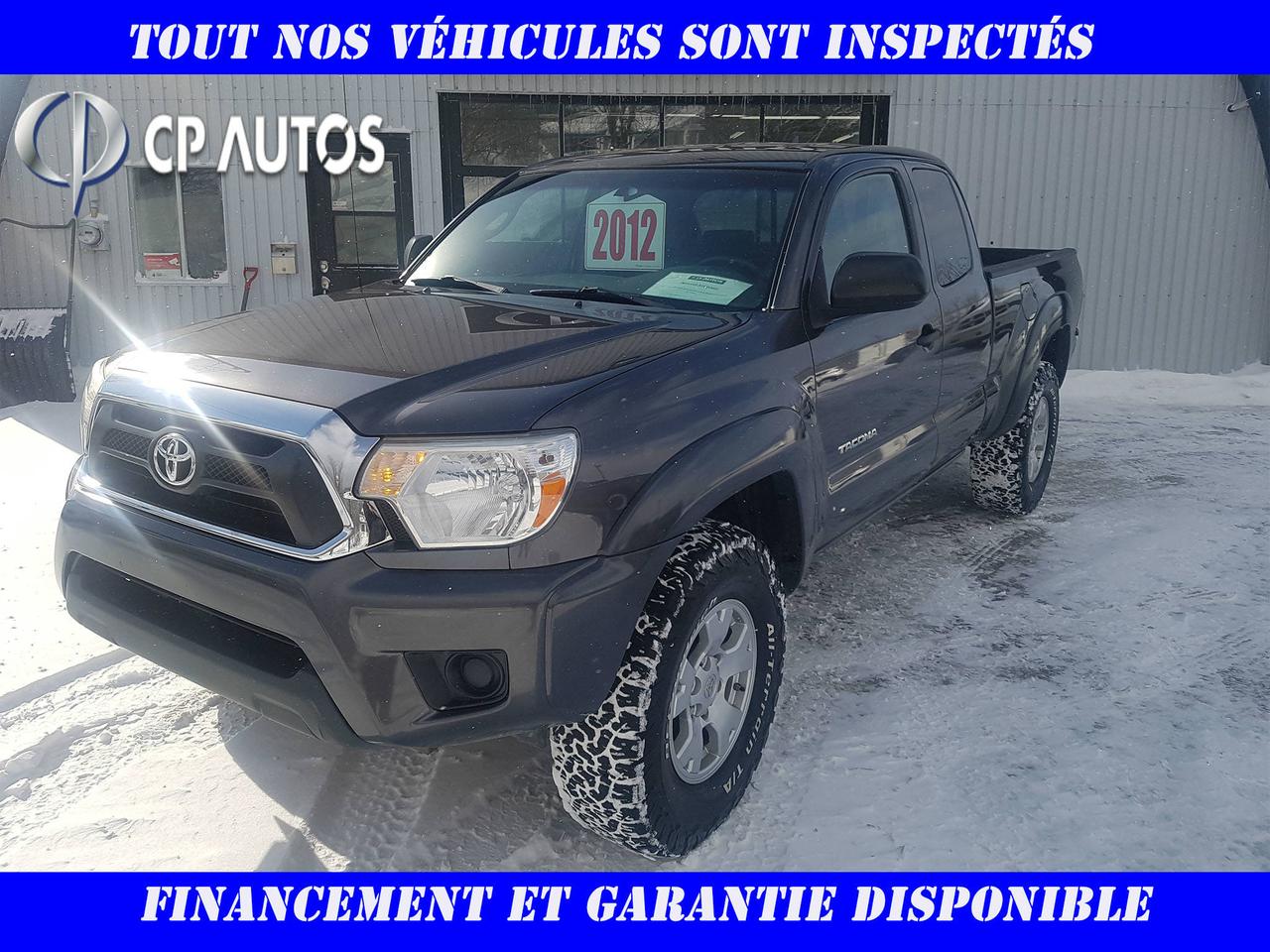 <a href=https://www.cpautos.ca/occasion/Toyota-Tacoma-2012.html>https://www.cpautos.ca/occasion/Toyota-Tacoma-2012.html</a>

WWW.CPAUTOS.CA - FINANCEMENT 105$/SEMAINES TAXES INCLUSES - Chez C.P. Autos tous nos véhicules sont inspectés minutieusement. Nous offrons plusieurs plans de financement avantageux sur un vaste inventaire de plus de 100 véhicules de toutes marques et modèles.Une garantie avantageuse est disponible sur place, vous offrant ainsi lassurance dun véhicule doccasion sans tracas.Nous sommes constamment à la recherche de véhicules doccasion, passez nous voir nous vous offrirons une évaluation gratuite pour votre véhicule.Pour plus dinformations sur un de nos modèles, rejoignez Pierre et il se fera un plaisir de répondre à vos besoins et ainsi vous offrir un service à la hauteur de vos attentes.Merci de magasiner chez C.P Autos LA référence en véhicule doccasion dans la grande région de Québec. -- www.cpautos.ca ----96 ROUTE PRESIDENT-KENNEDY NORD VALLÉE-JONCTION G0S 3J0 À SEULEMENT 25 MINUTES DES PONTS DE QUEBEC À LA SORTIE 81 SUR LAUTOROUTE 73 - 1-855-203-1192 C.P. AUTOS-- !