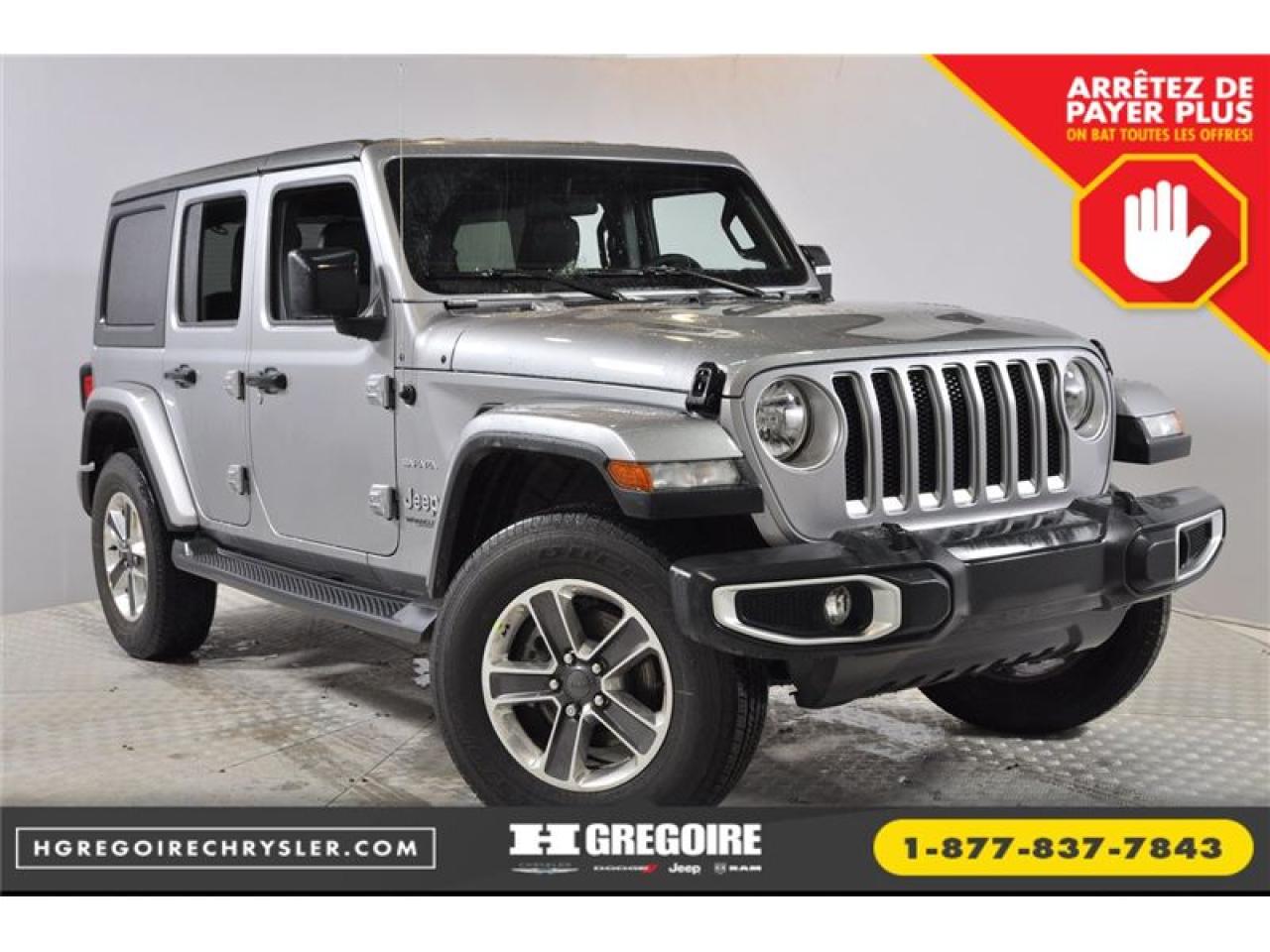 Used 2018 Jeep Wrangler SAHARA 4X4 A/C GR for sale in St-Jérôme, QC