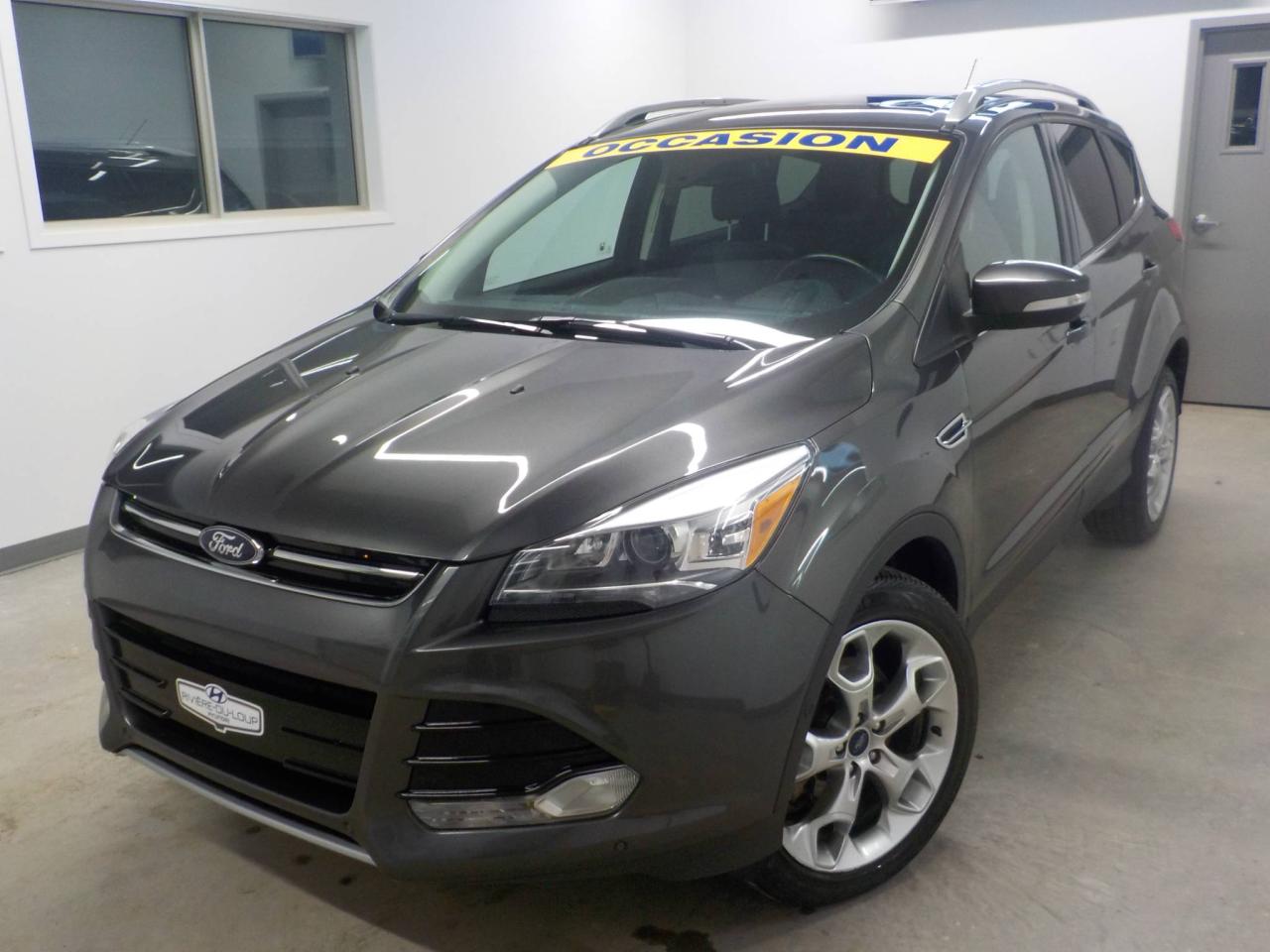 Used 2016 Ford Escape TITANIUM,AWD,MAGS,TOIT,CUIR,GPS,CAMERA for sale in Rivière-Du-Loup, QC