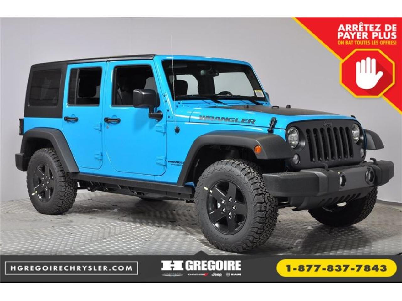 Used 2017 Jeep Wrangler Big Bear 4x4 A/c for sale in St-Jérôme, QC