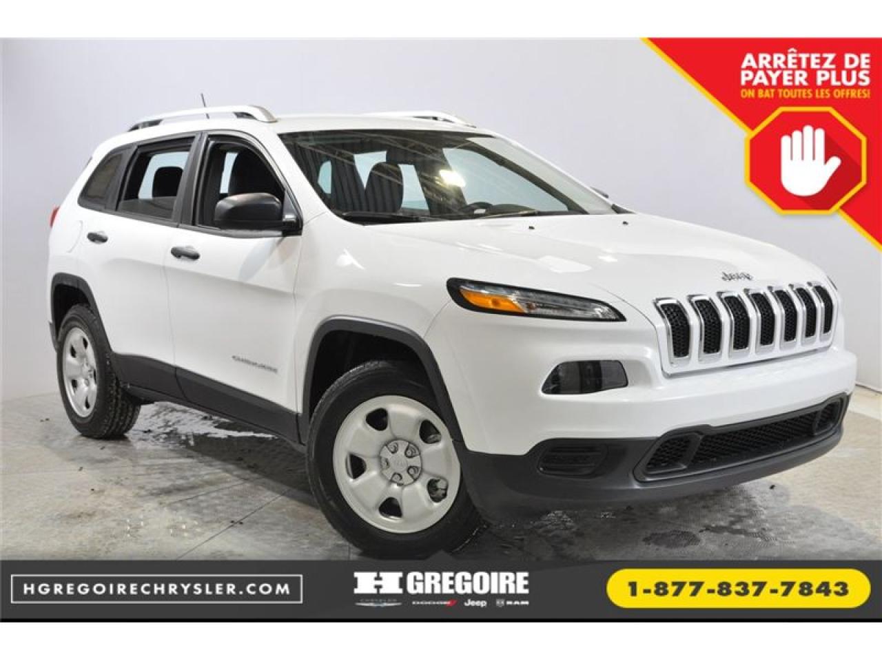 Used 2017 Jeep Cherokee Sport 4x4 A/c Camera for sale in St-Jérôme, QC