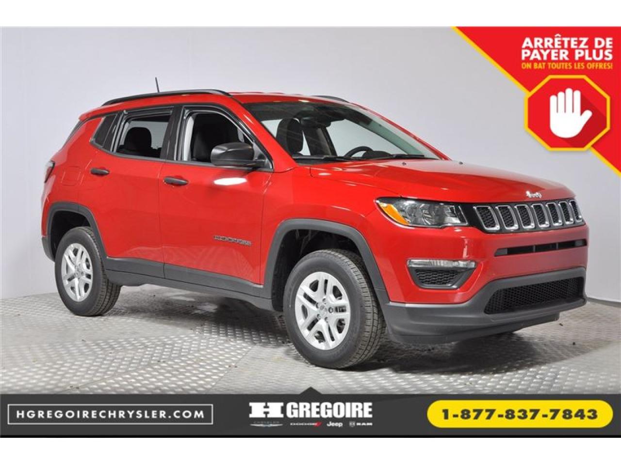 Used 2018 Jeep Compass Sport Awd Banc Ch for sale in St-Jérôme, QC