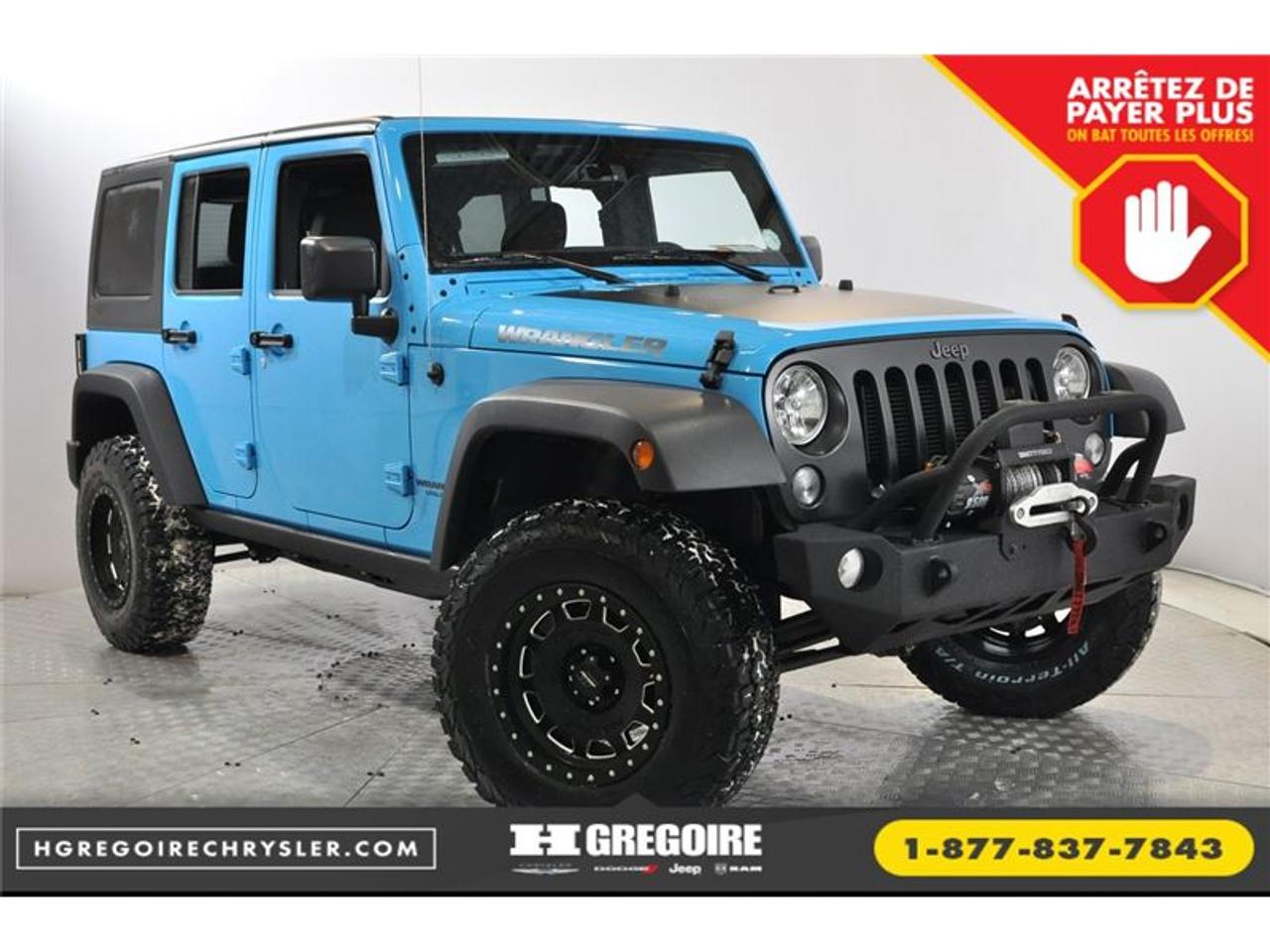 <a href=https://www.autoaubaine.com/Jeep-Wrangler-c6922867.html>https://www.autoaubaine.com/Jeep-Wrangler-c6922867.html</a>

Vehicules neufs a partir de 0% dinteret! Obtenez jusqua 30% de plus sur votre vehicule dechange. Offres exclusives en succursale et GARANTIE DE LA MEILLEURE OFFRE. Arreter de payer plus! Passez nous voir pour decouvrir la force du reseau HGregoire. OUVERT MEME la FIN DE SEMAINE. Passez nous voir! Le Groupe HGregoire cest 19 succursales en Amerique du Nord. Grace a ce vaste reseau vous obtenez toujours les meilleurs prix autant pour lachat que pour la vente de votre vehicule. Nos ententes de volume vous permettent egalement de profiter des plus bas taux dinteret possible. Contactez par vous-meme! LE PRIX INCLUT TOUS LES RABAIS CHRYSLER DODGE JEEP RAM. TAXES + TRANSPORT (1695$) + DOCUMENTATION (395$) EN SUS. LE PRIX INCLUS EGALEMENT UN RABAIS SPECIAL ENTREPRENEUR CHRYSLER LAFONTAINE SEUL; ELIGIBLE POUR LES PROPRIO DE CIE. QUI LOUE MIN. 48 MOIS (SI PARTICULIER AJOUTER +1995$)*** *** PROMOTION EXCLUSIVE $$ de CHRYSLER LAFONTAINE $$ * * *RABAIS MANUFACTURIER INCLUT+ AINSI QUE LE RABAIS*** Le CHAMPION DU CAMION câ??est CHRYSLER LAFONTAINE. FAITE VITE SEUL. 5 EN STOCK **