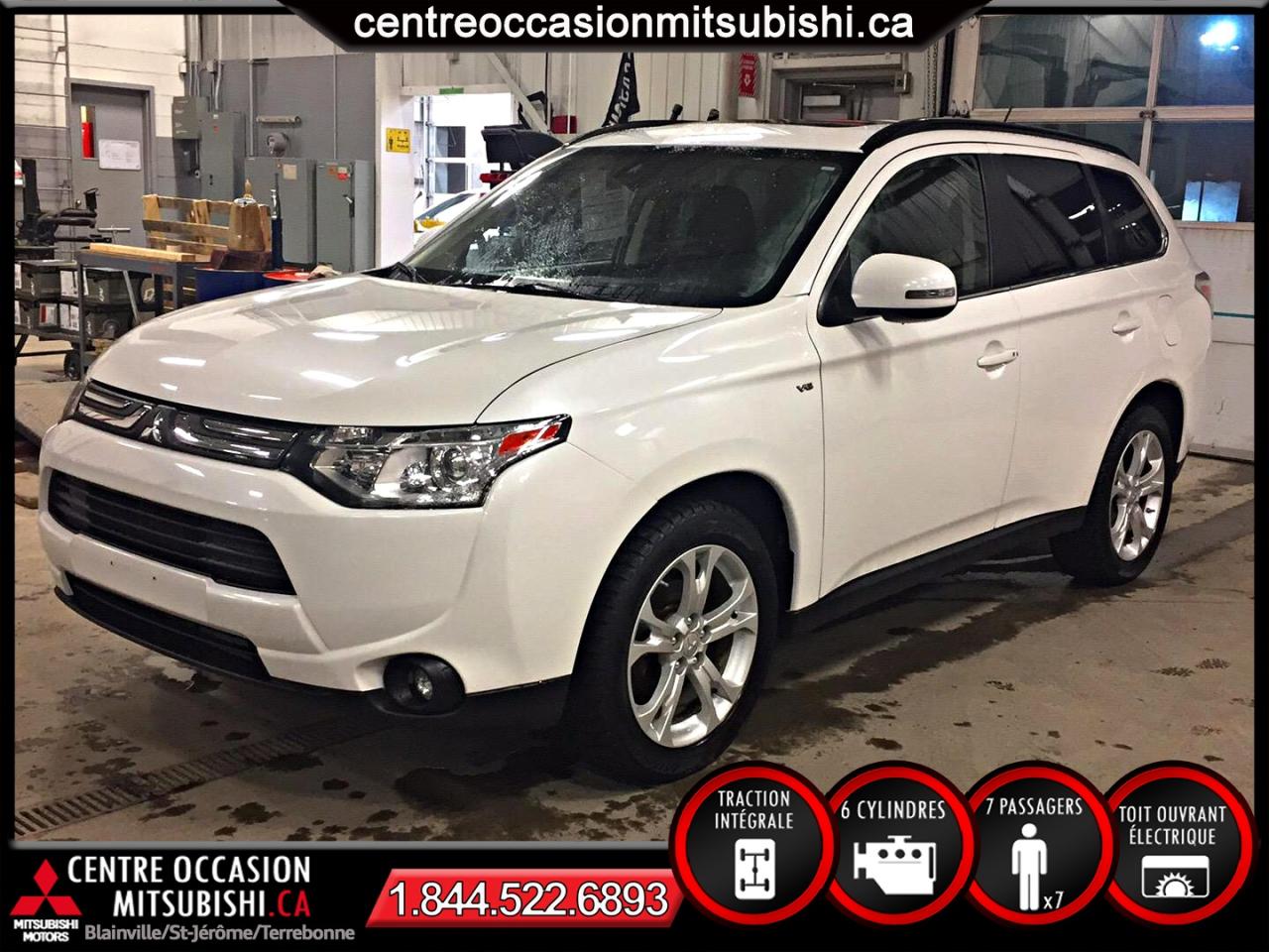 Used 2014 Mitsubishi Outlander GT S-AWC TOIT CUIR 710 WATTS V6 3500 LBS for sale in St-Jérôme, QC