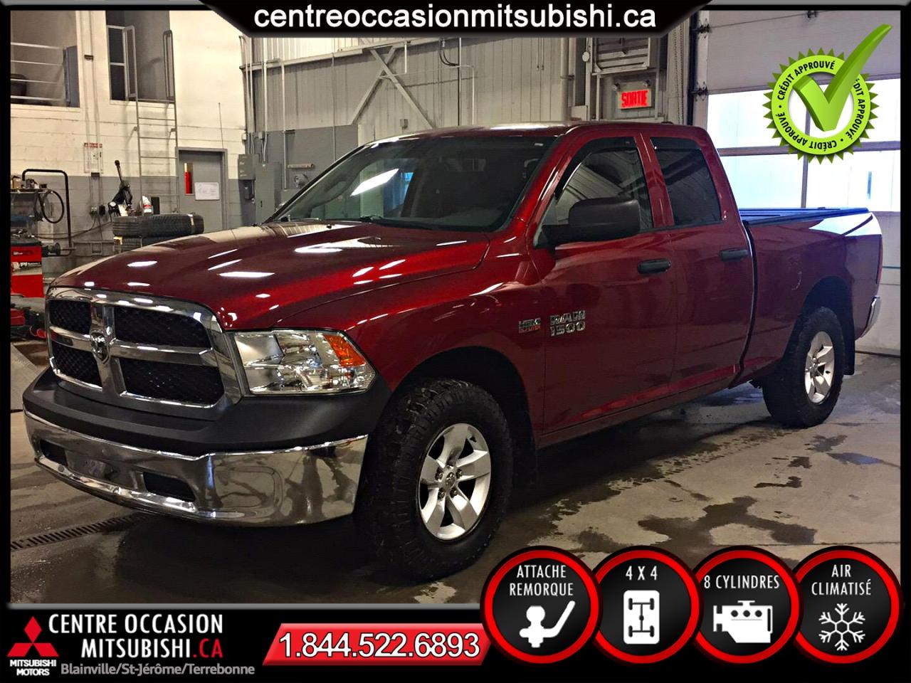 Used 2015 Ram 1500 Cabine quad 4RM, 140,5 po ST ROUGE for sale in St-Jérôme, QC