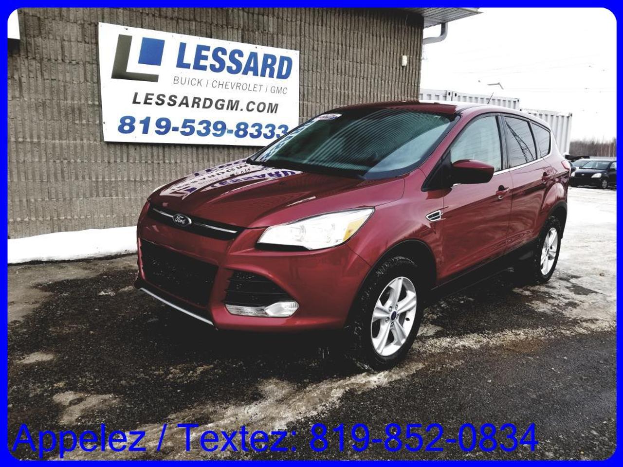 <a href=https://www.lessardgm.com/occasion/Ford-Escape-2014.html>https://www.lessardgm.com/occasion/Ford-Escape-2014.html</a>

FORD ESCAPE 2014
-BLUETOOTH
-PHARE ANTIBROUILLARD
-RADIO SIRIUS

Chez Lessard Chevrolet Buick GMC, chez nous cest les gens avant tout!
Véhicule doccasion certifié avec inspection de 150 points.
Rapport Carproof . Aucun VGA ou Reconstruit.
Nous donnons plus pour votre échange. 
Assistance routière gratuite. Privilège échange 30 jour /2500km*
Livraison Gratuite partout au Québec.
Spécialiste en 1e, 2e et 3e chance au crédit, 100% Approuvée
Garantie illimitée disponible. Essai routier GRATUIT
Vous êtes de Drummondville, Québec, Montreal, Sherbrooke, Trois-Rivières, Sorel, Nicolet
Appelez-nous sans frais 1-888-376-7968 ou au 819-539-8333
Viens nous voir au 5570 Boulevard Royal Shawinigan
www.lessardgm.com
Texter nous pour plus dinformation 819-852-0834