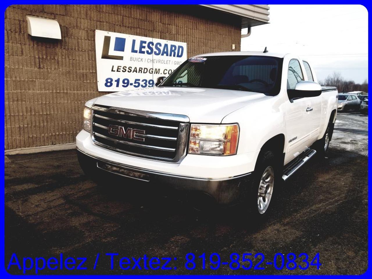 <a href=https://www.lessardgm.com/occasion/GMC-Sierra_1500-2013.html>https://www.lessardgm.com/occasion/GMC-Sierra_1500-2013.html</a>

GMC SIERRA 2013 
-BLUTOOTH
-LUMIERE AUTOMATIQUE
-PRISE AUXILIAIRE

Chez Lessard Chevrolet Buick GMC, chez nous cest les gens avant tout!
Véhicule doccasion certifié avec inspection de 150 points.
Rapport Carproof . Aucun VGA ou Reconstruit.
Nous donnons plus pour votre échange. 
Assistance routière gratuite. Privilège échange 30 jour /2500km*
Livraison Gratuite partout au Québec.
Spécialiste en 1e, 2e et 3e chance au crédit, 100% Approuvée
Garantie illimitée disponible. Essai routier GRATUIT
Vous êtes de Drummondville, Québec, Montreal, Sherbrooke, Trois-Rivières, Sorel, Nicolet
Appelez-nous sans frais 1-888-376-7968 ou au 819-539-8333
Viens nous voir au 5570 Boulevard Royal Shawinigan
www.lessardgm.com
Texter nous pour plus dinformation 819-852-0834