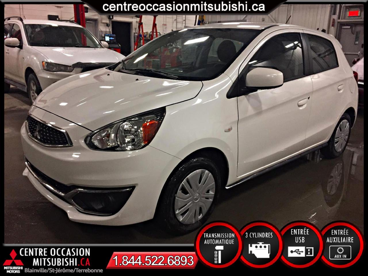 Used 2017 Mitsubishi Mirage ES AUTOMATIQUE 2017 BLANC BAS PRIX for sale in St-Jérôme, QC