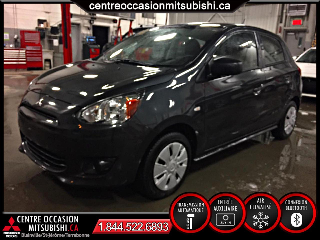 Used 2015 Mitsubishi Mirage ES PLUS AUTO GRISE BLUETOOTH for sale in St-Jérôme, QC