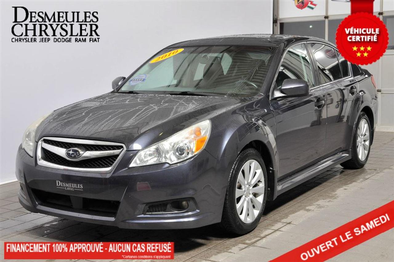 <a href=https://www.desmeules.ca/occasion/Subaru-Legacy-2010.html>https://www.desmeules.ca/occasion/Subaru-Legacy-2010.html</a>

JAMAIS ACCIDENTÉ - VÉHICULE LOCAL          ******************************SERVICE OFFERT EN FRANÇAIS, ANGLAIS, ARABE, CRÉOLE ET ESPAGNOL *** LIVRAISON LE JOUR MÊME *** NOUS SOMMES OUVERT LE SAMEDI *** FINANCEMENT APPROUVÉ À 100% - AUCUN CAS REFUSÉ! - 1, 2, 3 CHANCE AU CRÉDIT! APPROBATION ET LIVRAISON RAPIDE! *** RAPPORT CARPROOF DISPONIBLE! *** TOUS NOS VÉHICULES SONT CERTIFIÉ DESMEULES CHRYSLER *** MANDATAIRE DE LA SAAQ ******************************          ****************************** FAST DELIVERY *** WE ARE OPEN ON SATURDAY *** EASY FINANCING 100% APPROVALS! - 1, 2, 3 TYPE OF CREDITS! FAST APPROVAL AND DELIVERY! *** CARPROOF REPORT AVAILABLE! *** ALL OUR VEHICLES ARE DESMEULES CHRYSLER CERTIFIED*** WE SERVE YOU IN ENGLISH, FRENCH, ARABIC, CREOLE AND SPANISH *** WE SERVE THE FOLLOWING COMUNITIES: Montréal, Laval, Sainte Adèle, Saint Sauveur, Mirabel, Saint Jérôme, Prevost, Sainte-Anne-des-lacs, Piedmont, Blainville, Boisbriand, Saint Eustache, Mascouche, Bois des Fillion, Sainte Thérèse, Lachute. *** LOCATION: 3500 Autoroute 440, Laval, QC (H7T 0A9). Pour de linformations contactez-nous au 1 (844) 371-0126