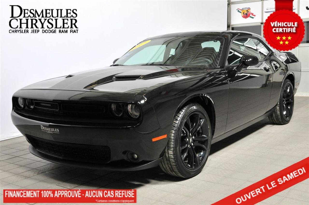 <a href=https://www.desmeules.ca/occasion/Dodge-Challenger-2017.html>https://www.desmeules.ca/occasion/Dodge-Challenger-2017.html</a>

JAMAIS ACCIDENTÉ - VÉHICULE LOCAL - MAGS 20 NOIR, TRAPPE DE CARBURANT NOIR, TOIT OUVRANT, SIÈGES AVANT VENTILES, OUVRE-PORTE GARAGE UNIVERSEL, RADIO UCONNECT AVEC ECRAN 8.4, CAMERA DE RECUL, SYSTÈME AIDE RECUL PARK-SENSE, SIÈGES EN CUIR, VOLANT CHAUFFANT, SIÈGES AVANT CHAUFFANTS, SIRIUSXM, PHARES ANTIBROUILLARDS, AMPLIFICATEUR 276 WATTS,      **********************      NO ACCIDENTS - LOCAL VEHICLE - 20 ALLOY WHEELS BLACK, BLACK FUEL DOOR, SUNROOF, VENTILATED FRONT SEATS, UNIVERSAL GARAGE DOOR OPENER, UCONNECT RADIO WITH 8.4 DISPLAY, BACK UP CAMERA, PARKING SENSORS, LEATHER SEATS, HEATED STEERING WHEEL, HEATED FRONT SEATS, SIRIUSXM, FOGLAMPS, 276 WATTS RADIO AMP.      ******************************SERVICE OFFERT EN FRANÇAIS, ANGLAIS, ARABE, CRÉOLE, ESPAGNOL, ITALIEN ET PORTUGAIS *** LIVRAISON LE JOUR MÊME *** NOUS SOMMES OUVERT LE SAMEDI *** FINANCEMENT APPROUVÉ À 100% - AUCUN CAS REFUSÉ! - 1, 2, 3 CHANCE AU CRÉDIT! APPROBATION ET LIVRAISON RAPIDE! *** RAPPORT CARPROOF DISPONIBLE! *** TOUS NOS VÉHICULES SONT CERTIFIÉ DESMEULES CHRYSLER *** MANDATAIRE DE LA SAAQ ******************************          ****************************** FAST DELIVERY *** WE ARE OPEN ON SATURDAY *** EASY FINANCING 100% APPROVALS! - 1, 2, 3 TYPE OF CREDITS! FAST APPROVAL AND DELIVERY! *** CARPROOF REPORT AVAILABLE! *** ALL OUR VEHICLES ARE DESMEULES CHRYSLER CERTIFIED*** WE SERVE YOU IN ENGLISH, FRENCH, ARABIC, CREOLE, SPANISH ITALIAN AND PORTUGUESE*** WE SERVE THE FOLLOWING COMUNITIES: Montréal, Laval, Sainte Adèle, Saint Sauveur, Mirabel, Saint Jérôme, Prevost, Sainte-Anne-des-lacs, Piedmont, Blainville, Boisbriand, Saint Eustache, Mascouche, Bois des Fillion, Sainte Thérèse, Lachute. *** LOCATION: 3500 Autoroute 440, Laval, QC (H7T 0A9). Pour de linformations contactez-nous au 1 (844) 371-0126
