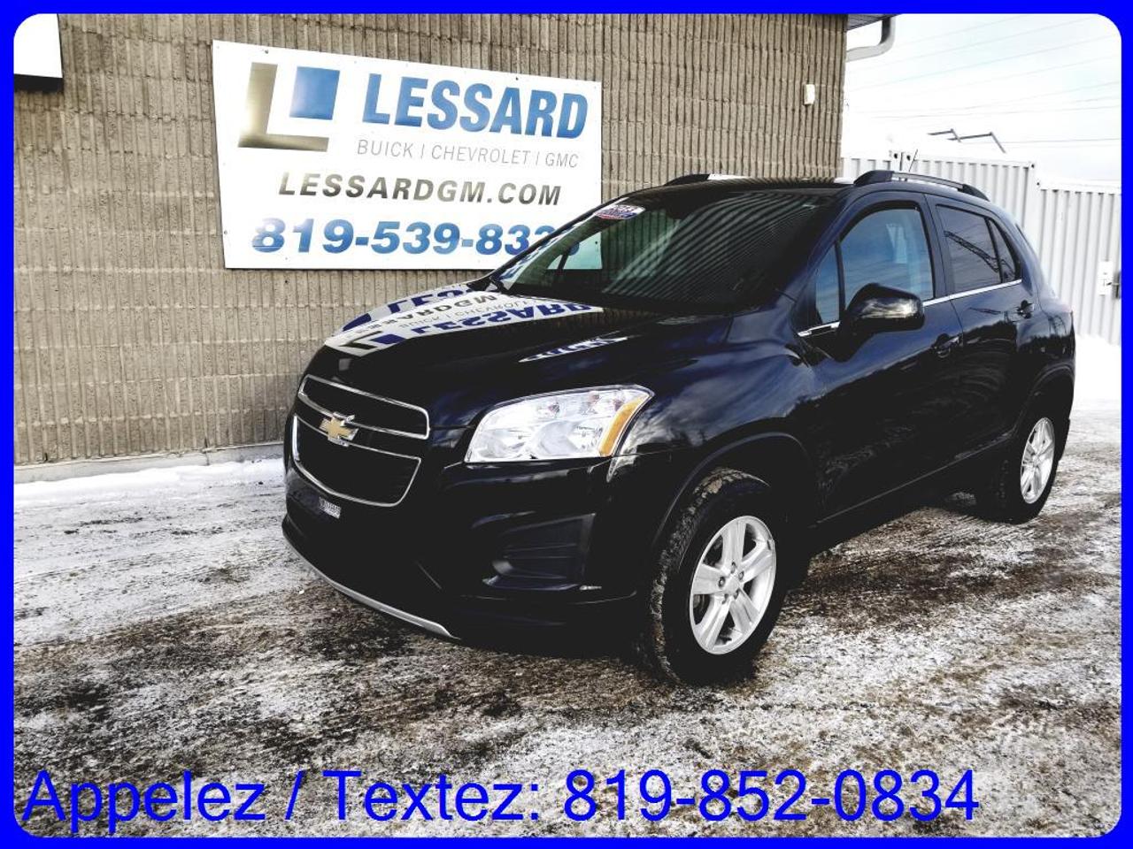 <a href=https://www.lessardgm.com/occasion/Chevrolet-Trax-2013.html>https://www.lessardgm.com/occasion/Chevrolet-Trax-2013.html</a>

CHEVROLET TRAX 2013
-PRISE USB 
-BLUETOOTH
-CLIMATISATION

Chez Lessard Chevrolet Buick GMC, chez nous cest les gens avant tout!
Véhicule doccasion certifié avec inspection de 150 points.
Rapport Carproof . Aucun VGA ou Reconstruit.
Nous donnons plus pour votre échange. 
Assistance routière gratuite. Privilège échange 30 jour /2500km*
Livraison Gratuite partout au Québec.
Spécialiste en 1e, 2e et 3e chance au crédit, 100% Approuvée
Garantie illimitée disponible. Essai routier GRATUIT
Vous êtes de Drummondville, Québec, Montreal, Sherbrooke, Trois-Rivières, Sorel, Nicolet
Appelez-nous sans frais 1-888-376-7968 ou au 819-539-8333
Viens nous voir au 5570 Boulevard Royal Shawinigan
www.lessardgm.com
Texter nous pour plus dinformation 819-852-0834