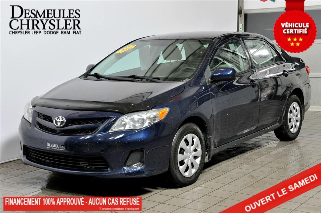 <a href=https://www.desmeules.ca/occasion/Toyota-Corolla-2013.html>https://www.desmeules.ca/occasion/Toyota-Corolla-2013.html</a>

TOYOTA COROLLA CE 2013 AUTOMATIQUE, PORTES ÉLECTRIQUES, AIR CLIMATISÉ ET BIEN PLUS. NOUS SOMMES OUVERT LE SAMEDI. LIVRAISON LE JOUR MÊME. SPÉCIALISTES EN CRÉDIT SUR PLACE.Ce véhicule vous offre la tranquillité desprit suite à notre inspection en 85 points effectuée par un technicien certifié. Venez voir ce véhicule hors pair dès aujourdhui! Il ne manque quà lessayer! On vous attend au 3500 Aut. Laval Ouest (440) Laval, QC, H7T 2H6. Contactez-nous dès aujourdhui pour de plus amples informations au (888) 504-4275.