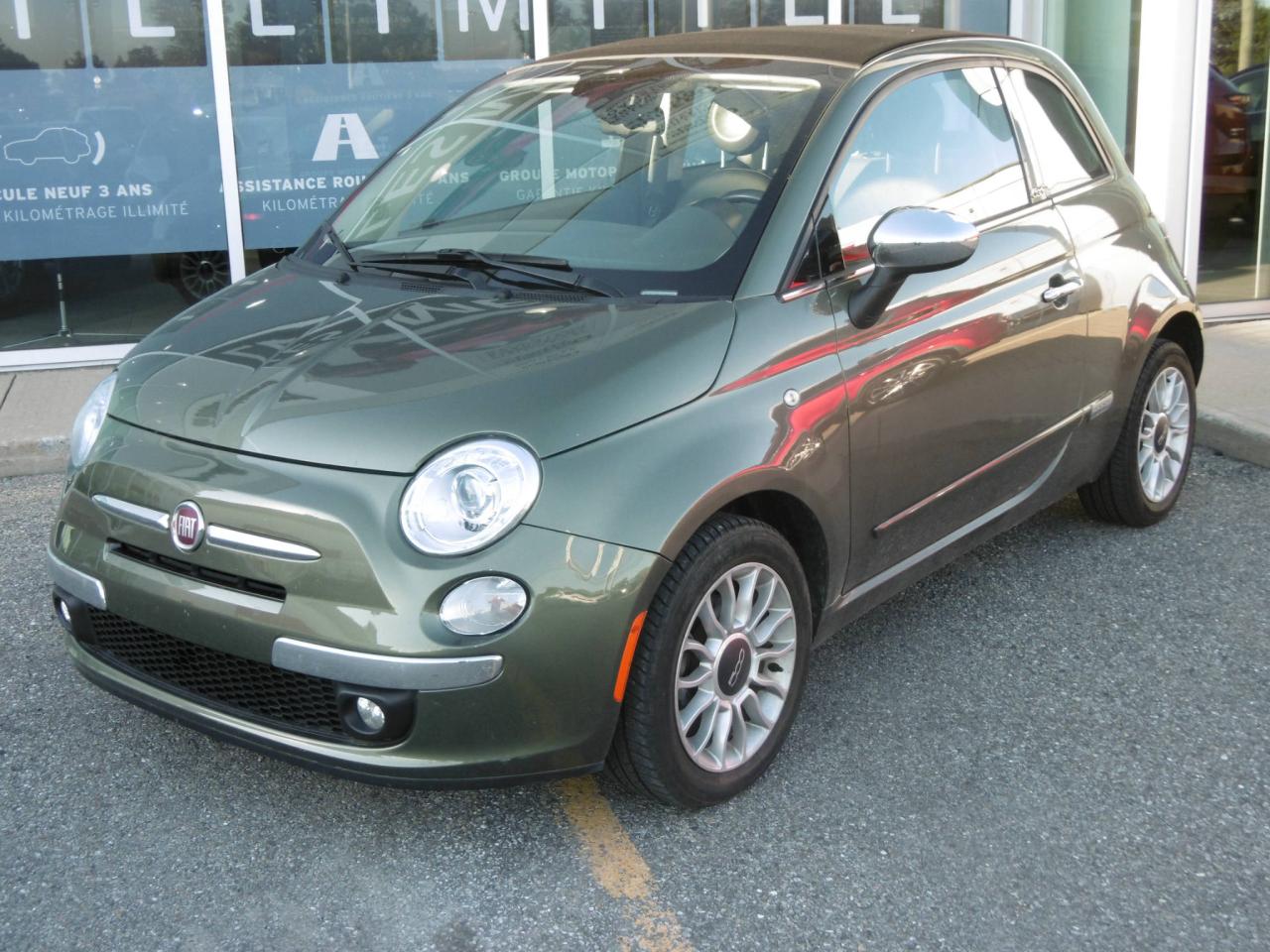 Used 2013 Fiat 500 Décapotable  Lounge BAS KILOMETRAGE for sale in St-Hyacinthe, QC