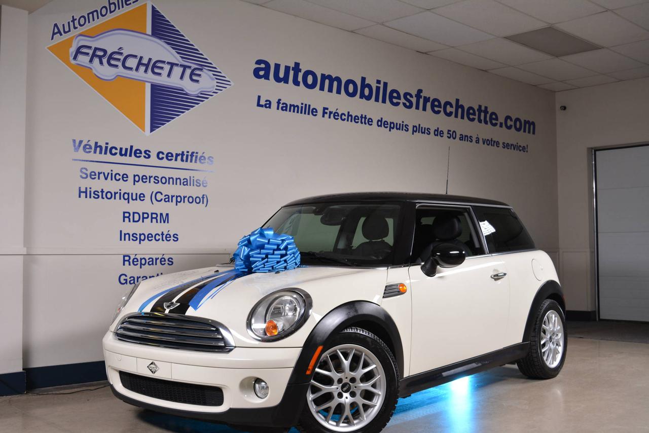<a href=https://www.automobilesfrechette.com/occasion/Mini-Cooper-2008.html>https://www.automobilesfrechette.com/occasion/Mini-Cooper-2008.html</a>

* Sur pneus dhiver * Garantie complète juillet 2019 ou 129,913km * Inspection complète et esthétique inclus * CarProof : Aucun accident * Provient dun membre de la famille Fréchette * Mini Cooper toit rigide Coupé 2 portes Classic * 4 places * Transmission automatique 6 vitesses * Traction avant * Moteur I4 1.6L * Roues en alliage 16 * #Cuir noir# * Tapis de caoutchouc #WeatherTech# * #Sièges chauffants# * Rétroviseurs chauffants * Climatisation * Vitres électriques * Lecteur CD * Prise auxiliaire * Radio satellite #Sirius XM# * Financement 36 mois disponible 

* www.automobilesfrechette.com 

* Nous expédions à travers le Canada 

* La famille Fréchette à votre service depuis 59 ans... Partez confiant, roulez longtemps!