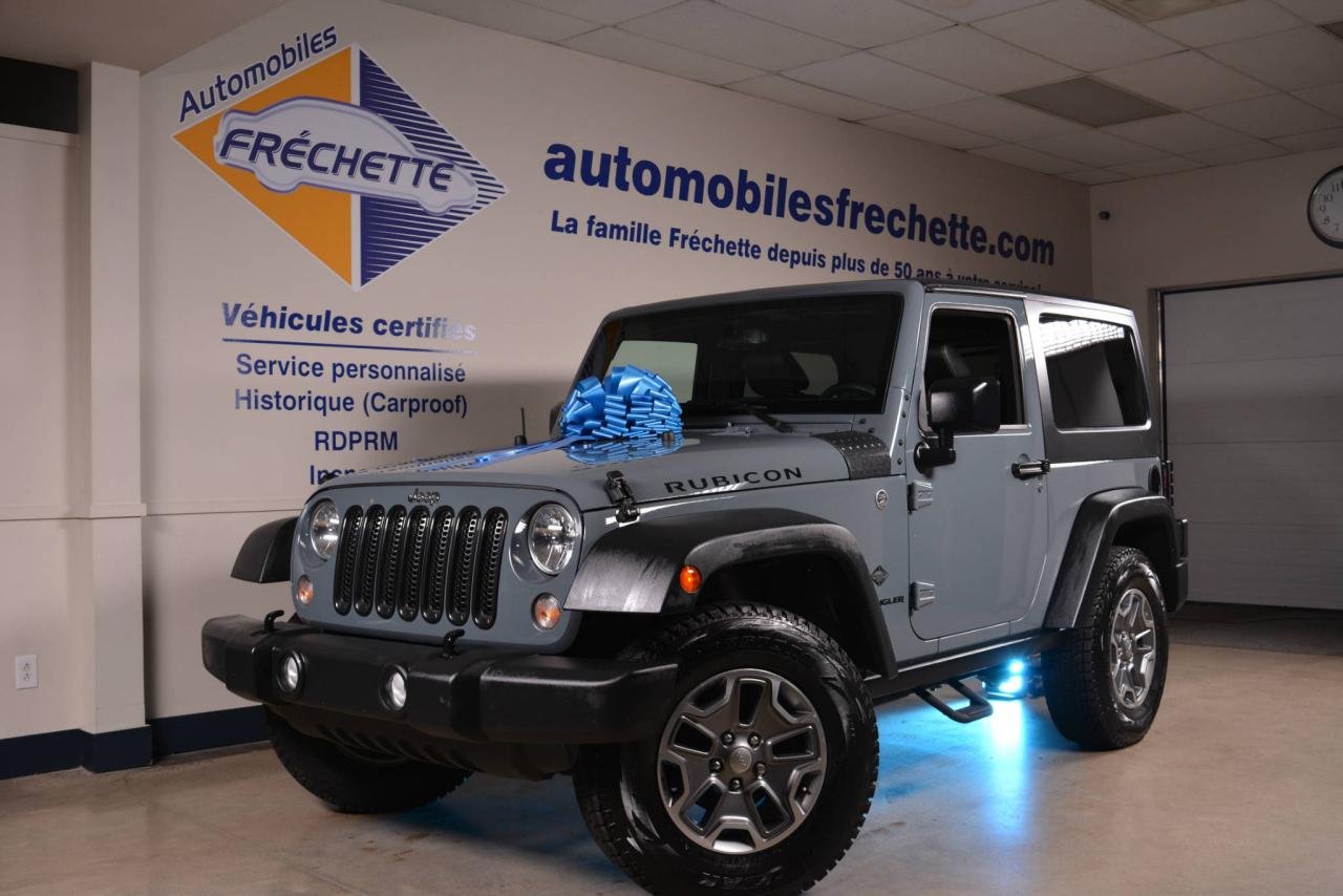 Used 2015 Jeep Wrangler Rubicon 2p 4RM 3.6L 2 toits A/C Cuir for sale in Laval, QC