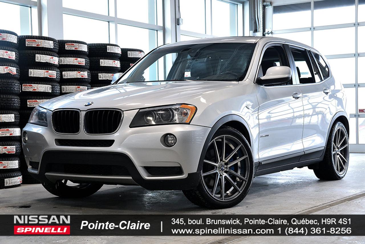 <a href=http://www.spinellinissan.com/occasion/BMW-X3-2013.html>http://www.spinellinissan.com/occasion/BMW-X3-2013.html</a>

BMW X3 XDrive28i EXECUTIVE PREMIUM TECHNOLOGY PACKAGE NAVIGATION, TOIT PANORAMIQUE, CUIR, TOUT ?QUIP?/ 2013Régulateur de vitesse, Essuie-glaces intermittents, Anti-démarreur, Freins ABS, Contrôle de stabilité, Coussin gonflable conducteur, Coussins gonflables latéraux, Lecteur CD, Lecteur MP3, Siège mémoire, Volant ajustable, Tapis protecteurs, Volant gainé de cuir, Phares automatiques, Rétroviseur électrique, Direction assistée, Rétroviseurs chauffants, Siège à réglage électrique, Coussins gonflables arrière pour la tête, Freins à disque, Sièges chauffants - Avant, Antipatinage, Phares antibrouillards, Système de surveillance de la pression des pneus, Sièges baquets, Technologie Bluetooth intégrée, Cache bagages, Aluminium, Climatisation, Volant chauffant