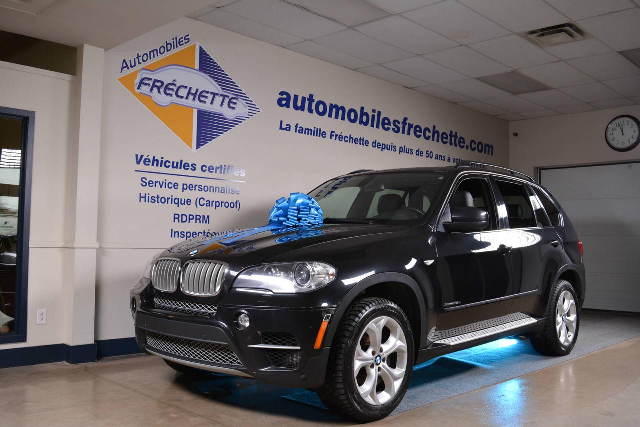 <a href=https://www.automobilesfrechette.com/occasion/BMW-X5-2011.html>https://www.automobilesfrechette.com/occasion/BMW-X5-2011.html</a>

* Inspection complète et esthétique inclus * CarProof : Aucun accident * XDrive 35d #Diesel# * #Groupe Premium# * #Groupe Sport# * #Groupe technologie# * #Navigation# * Caméras de vision latérale * Caméra de recul *  #Toit ouvrant panoramique# * #Phares bi-xénon# * #Hayon électrique# * #Sonars de recul# * Transmission automatique 6 vitesses Steptronic * Traction intégrale #XDrive# * Moteur l6 3.0 Turbo Diesel * Roues en alliage 19 * Cuir noir #Nevada# * Sièges électriques * Sièges chauffants * Rétroviseurs chauffants * Phares antibrouillards * Régulateur de vitesse * Climatisation 2 zones * #Bluetooth# * Connecteur USB/AUX * Ouvre-porte de garage * Financement disponible 

* Nous prenons les échanges * Gratuit : venez faire évaluer votre véhicule 

* www.automobilesfrechette.com 

* Nous expédions à travers le Canada 

* La famille Fréchette à votre service depuis 59 ans... Partez confiant, roulez longtemps!