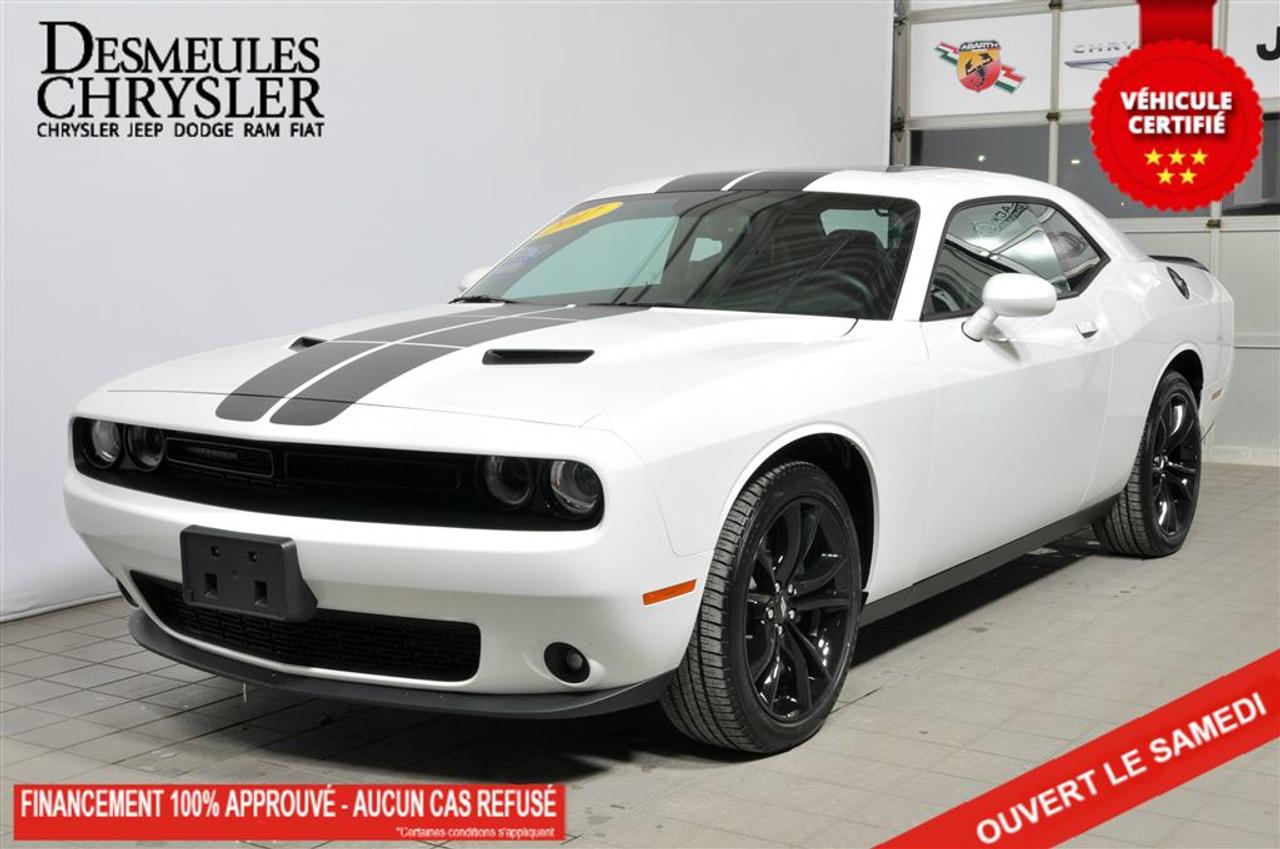 <a href=https://www.desmeules.ca/occasion/Dodge-Challenger-2017.html>https://www.desmeules.ca/occasion/Dodge-Challenger-2017.html</a>

JAMAIS ACCIDENTÉ - VÉHICULE LOCAL - MAGS 20 NOIR, TRAPPE DE CARBURANT NOIR, TOIT OUVRANT, SIÈGES AVANT VENTILES, OUVRE-PORTE GARAGE UNIVERSEL, RADIO UCONNECT AVEC ECRAN 8.4, CAMERA DE RECUL, SYSTÈME AIDE RECUL PARK-SENSE, SIÈGES EN CUIR, VOLANT CHAUFFANT, SIÈGES AVANT CHAUFFANTS, SIRIUSXM, PHARES ANTIBROUILLARDS, AMPLIFICATEUR 276 WATTS,      **********************      NO ACCIDENTS - LOCAL VEHICLE - 20 ALLOY WHEELS BLACK, BLACK FUEL DOOR, SUNROOF, VENTILATED FRONT SEATS, UNIVERSAL GARAGE DOOR OPENER, UCONNECT RADIO WITH 8.4 DISPLAY, BACK UP CAMERA, PARKING SENSORS, LEATHER SEATS, HEATED STEERING WHEEL, HEATED FRONT SEATS, SIRIUSXM, FOGLAMPS, 276 WATTS RADIO AMP.              ******************************SERVICE OFFERT EN FRANÇAIS, ANGLAIS, ARABE, CRÉOLE, ESPAGNOL, ITALIEN ET PORTUGAIS *** LIVRAISON LE JOUR MÊME *** NOUS SOMMES OUVERT LE SAMEDI *** FINANCEMENT APPROUVÉ À 100% - AUCUN CAS REFUSÉ! - 1, 2, 3 CHANCE AU CRÉDIT! APPROBATION ET LIVRAISON RAPIDE! *** RAPPORT CARPROOF DISPONIBLE! *** TOUS NOS VÉHICULES SONT CERTIFIÉ DESMEULES CHRYSLER *** MANDATAIRE DE LA SAAQ ******************************          ****************************** FAST DELIVERY *** WE ARE OPEN ON SATURDAY *** EASY FINANCING 100% APPROVALS! - 1, 2, 3 TYPE OF CREDITS! FAST APPROVAL AND DELIVERY! *** CARPROOF REPORT AVAILABLE! *** ALL OUR VEHICLES ARE DESMEULES CHRYSLER CERTIFIED*** WE SERVE YOU IN ENGLISH, FRENCH, ARABIC, CREOLE, SPANISH ITALIAN AND PORTUGUESE*** WE SERVE THE FOLLOWING COMUNITIES: Montréal, Laval, Sainte Adèle, Saint Sauveur, Mirabel, Saint Jérôme, Prevost, Sainte-Anne-des-lacs, Piedmont, Blainville, Boisbriand, Saint Eustache, Mascouche, Bois des Fillion, Sainte Thérèse, Lachute. *** LOCATION: 3500 Autoroute 440, Laval, QC (H7T 0A9). Pour de linformations contactez-nous au 1 (844) 371-0126