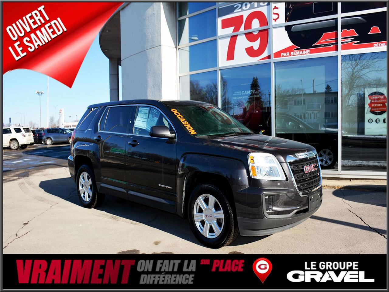<a href=https://www.graveltoyota.com/occasion/GMC-Terrain-2016.html>https://www.graveltoyota.com/occasion/GMC-Terrain-2016.html</a>

Jamais Accidenté ! Un Seul Propriétaire! BAS KM - BLUETOOTH - 4WD 4X4 - TOUT ÉQUIPÉ Condition générale exceptionnelle et l`inspection certifiée de TOYOTA est complétée. 2e ET 3e CHANCE AU CRÉDIT SUR PLACE. Ouvert le samedi de 10h / 16h. Véhicules doccasion certifiés en plus de 100 points mécanique et esthétique. Un rapport CARPROOF sans frais supplémentaire!GRAVEL TOYOTA ST-LÉONARD fait vraiment la différence sur place, venez nous mettre au défi. www.gravelauto.com.GRAVEL TOYOTA ST-LÉONARD na quun seul but, celui de donner le meilleur service après-vente et les meilleurs prix. Tous nos véhicules sont inspectés, certifiés en 100 points et chez GRAVEL TOYOTA ST-LÉONARD, on ne lésine pas avec la sécurité. Venez constater par vous-même la qualité de tous nos véhicules d`occasion. LE GROUPE GRAVEL, DEPUIS 1952 Pour un service sans limite! www.gravelauto.com.Nous répondons aux demandes dinformations par courriel 7/7 jours. //////////////////////////////////////////////////////////////////////////////////////////////////////////////////////////////////////////////////////////Never been accidented! Only one owner ! Great overall condition and certified Toyota inspection completed. 2nd and 3rd chance credit available. Open on Saturdays from 10am to 4pm. Certified used vehicles with 100 point mechanical inspections. Carproof at no extra cost! GRAVEL TOYOTA ST-LÉONARD has one main goal : to give the best customer service with the best prices. Our dedicated sales team at GRAVEL TOYOTA ST-LÉONARD will make your car shopping experience a dream. Come see us at GRAVEL TOYOTA ST-LÉONARD.Le Groupe Gravel, in business since 1952....For a service with no limits: www.gravelauto.com. We will respond to your questions 7/7 days. Vehicles can be delivered anywhere in Quebec