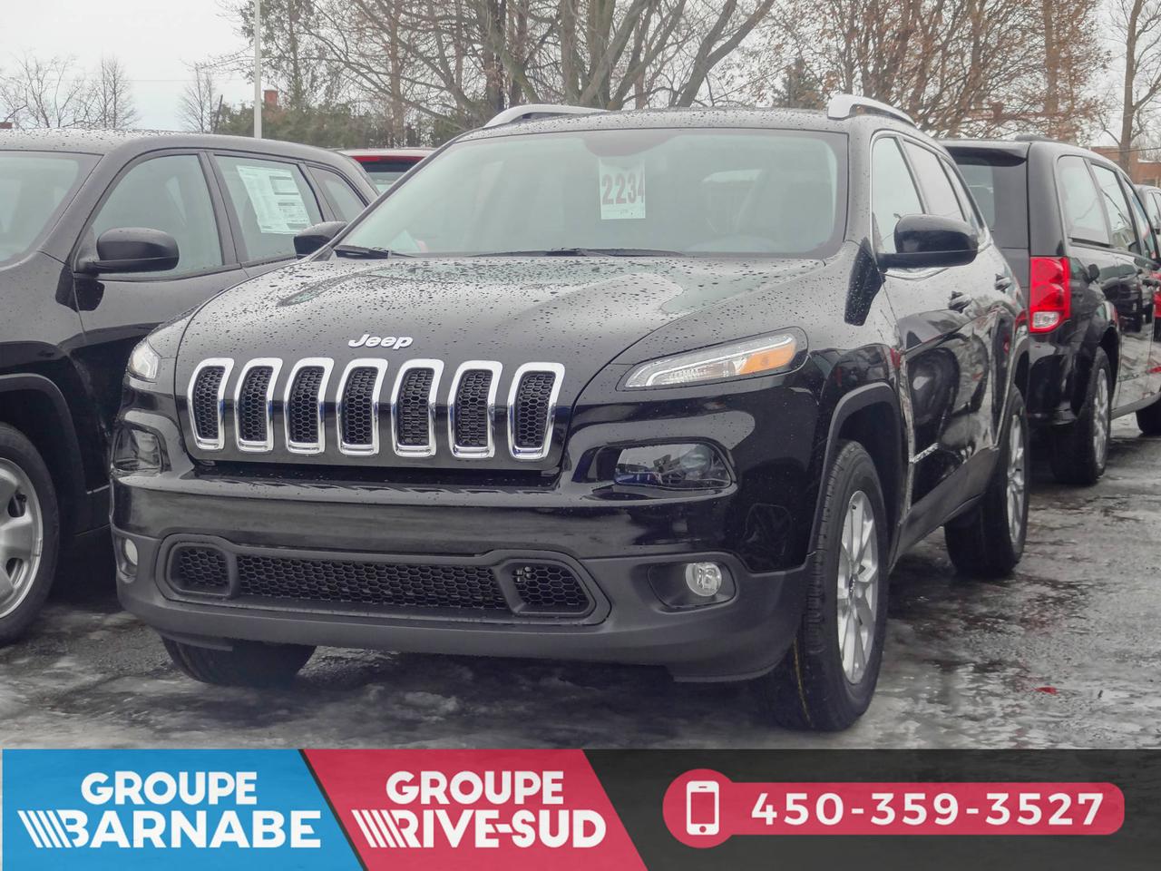 <a href=https://www.barnabe.ca/occasion/Jeep-Cherokee-2018.html>https://www.barnabe.ca/occasion/Jeep-Cherokee-2018.html</a>

Jeep Cherokee North 4x4 2018

~ NEUF ~

Transmission automatique 9 vitesses avec surmultiplication 
Système de freinage antiblocage aux 4 roues 
Assistance au freinage durgence 
Antipatinage 
Pneus P225/65TR17 FN 
Chauffe-moteur Batterie avec protection antidécharge 
Contrôle électronique de la stabilité contrôle de la stabilité avec contrôle de stabilité antiretournement 
Climatisation 
Radio AM/FM/satellite SiriusXM 
Verrouillage sécurité-enfants aux portes arrière 
Rétroviseurs ext. jumelés à réglage électrique de lintérieur 
Essuie-glaces à balayage intermittent à cadence variable 
Roues en aluminium argenté 
Antidémarreur Sentry Key 
Dégivreur de lunette 
Tachymètre 
Ordinateur de voyage 
Conduits sous les sièges 
Baquets avant inclinables 
Banquette arrière rabattable divisée 60/40
Radio : système Uconnect 3C avec écran de 8,4 po 
Ensemble attelage de remorque 
Ensemble temps froid 
Moteur : V6 Pentastar de 3,2 L VVT avec arrêt au ralenti 
Couche nacrée cristal noir étincelant 
Caméra de recul ParkView 
Application de peinture monochrome Noir/Noir 
Sièges baquets en tissu de qualité supérieure

~Garantie ~

pare-chocs à pare-chocs: 36 mois/60 000 km 
Groupe motopropulseur: 60 mois/100 000 km 
perforation par la corrosion: 60 mois/160 000 km 
assistance routière: 60 mois/100 000 km

~ POUR PRENDRE RENDEZ-VOUS POUR UN ESSAI ROUTIER OU POUR OBTENIR PLUS DE DÉTAILS, VOUS POUVEZ COMMUNIQUER AU : 450-245-3313. 

PRIX ÉTABLI AVEC UN FINANCEMENT À TAUX RÉGULIER! ~1ERE, 2E ET 3E CHANCE AU CRÉDIT!! AUCUN CAS REFUSÉ!! FINANCEMENT ET GARANTIE DISPONIBLE SUR PLACE!! 

NOUS REPRENONS TOUS VOS ÉCHANGES, MOTO - VTT - BATEAU - ROULOTTE - MOTORISÉ!!