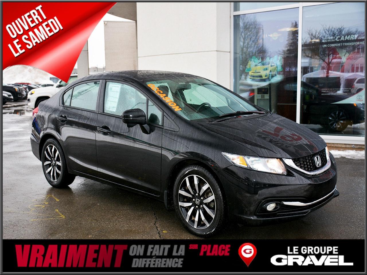 Used 2014 Honda Civic Touring Cuir Gps 8 for sale in St-Léonard, QC