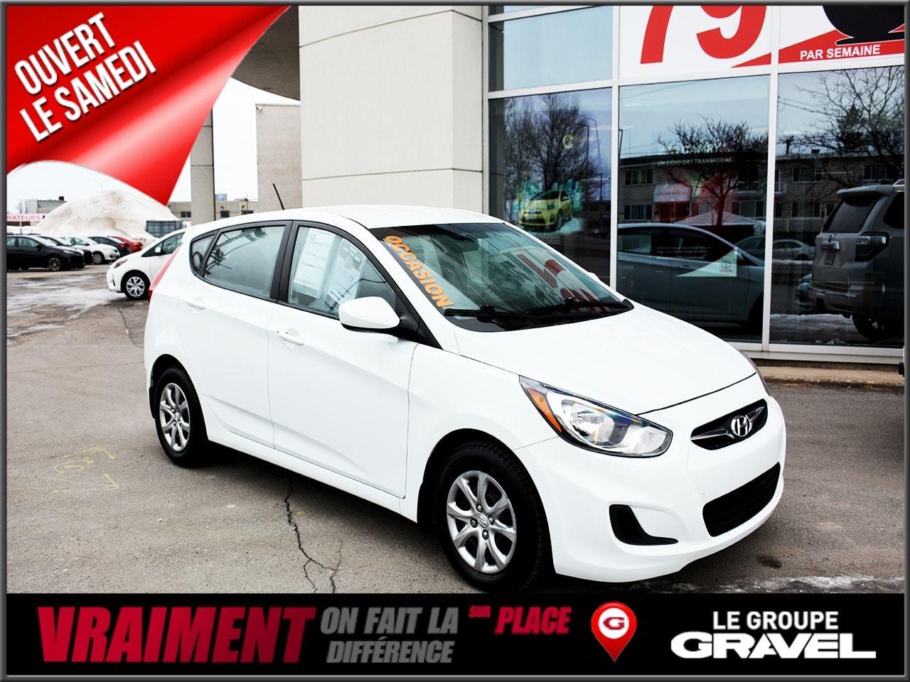 Used 2013 Hyundai Accent Hatch Gl Siège Ch for sale in St-Léonard, QC